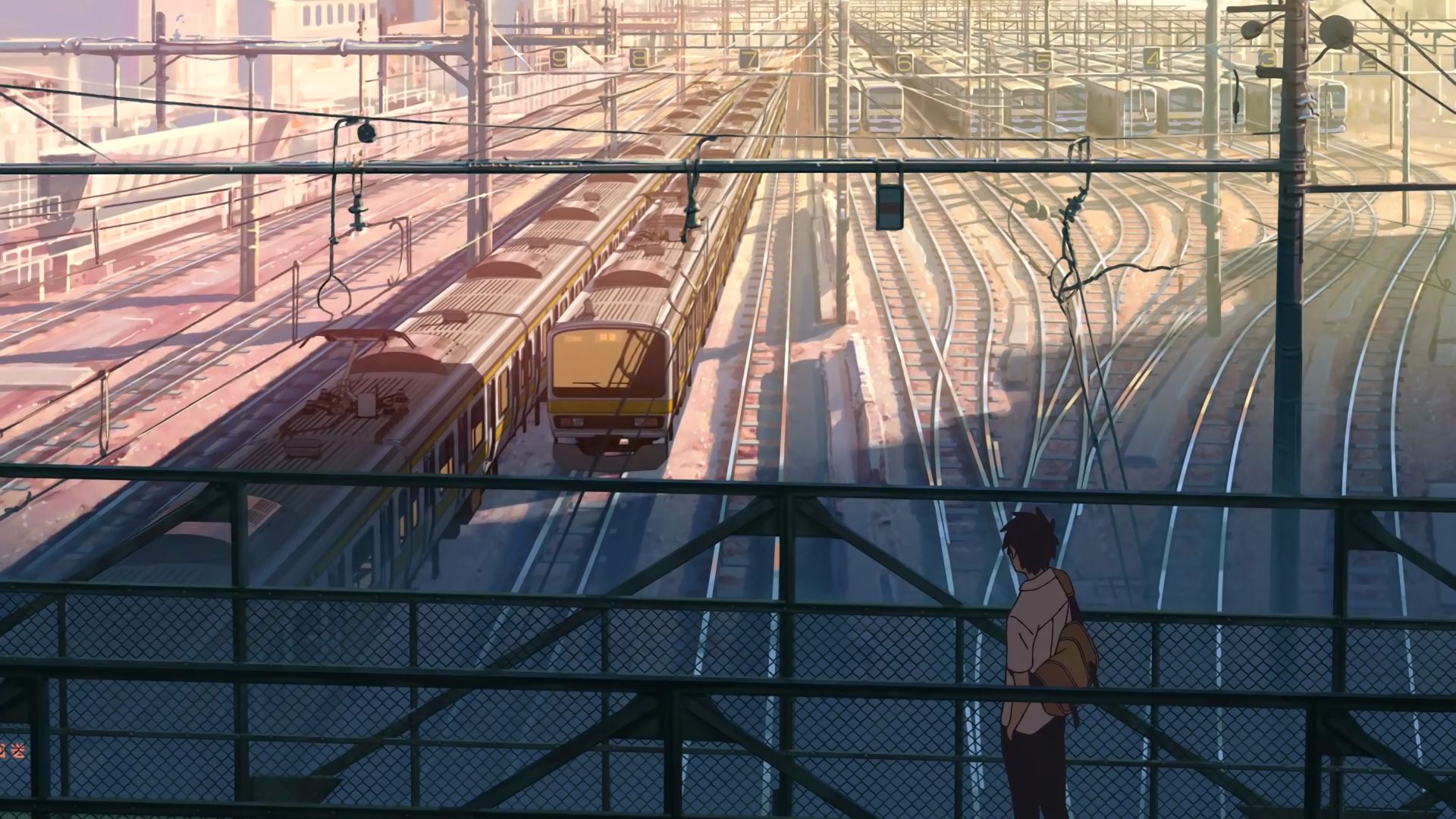 anime, cross road, shouta (cross road), train station