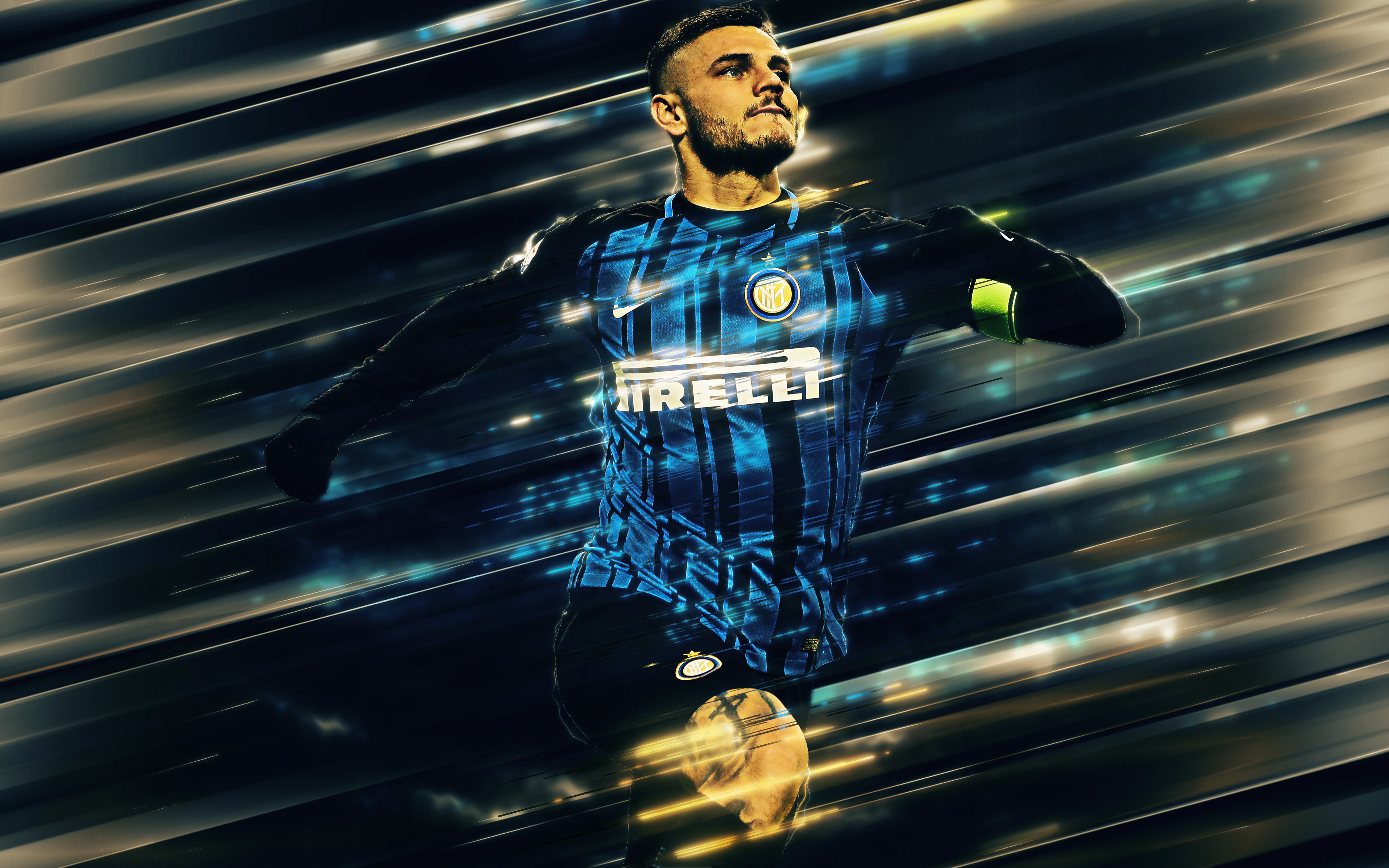 Laden Sie das Sport, Fußball, Argentinisch, Inter Mailand, Mauro Icardi-Bild kostenlos auf Ihren PC-Desktop herunter