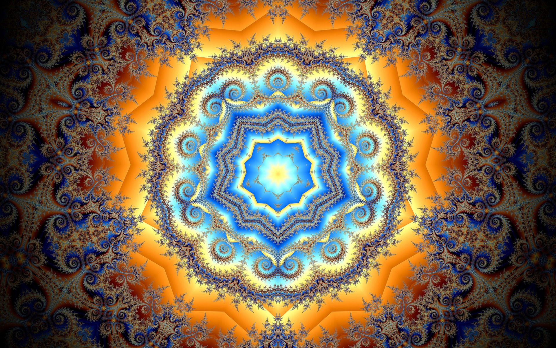 Download mobile wallpaper Abstract, Fractal, Mandala for free.
