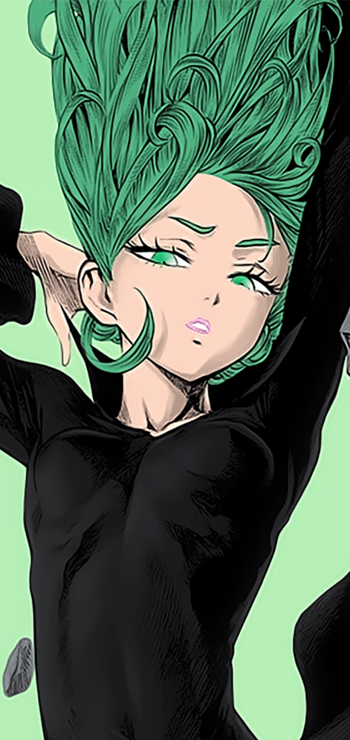 Download mobile wallpaper Anime, Green Hair, One Punch Man, Tatsumaki (One Punch Man), One Punch Man Season 2 for free.