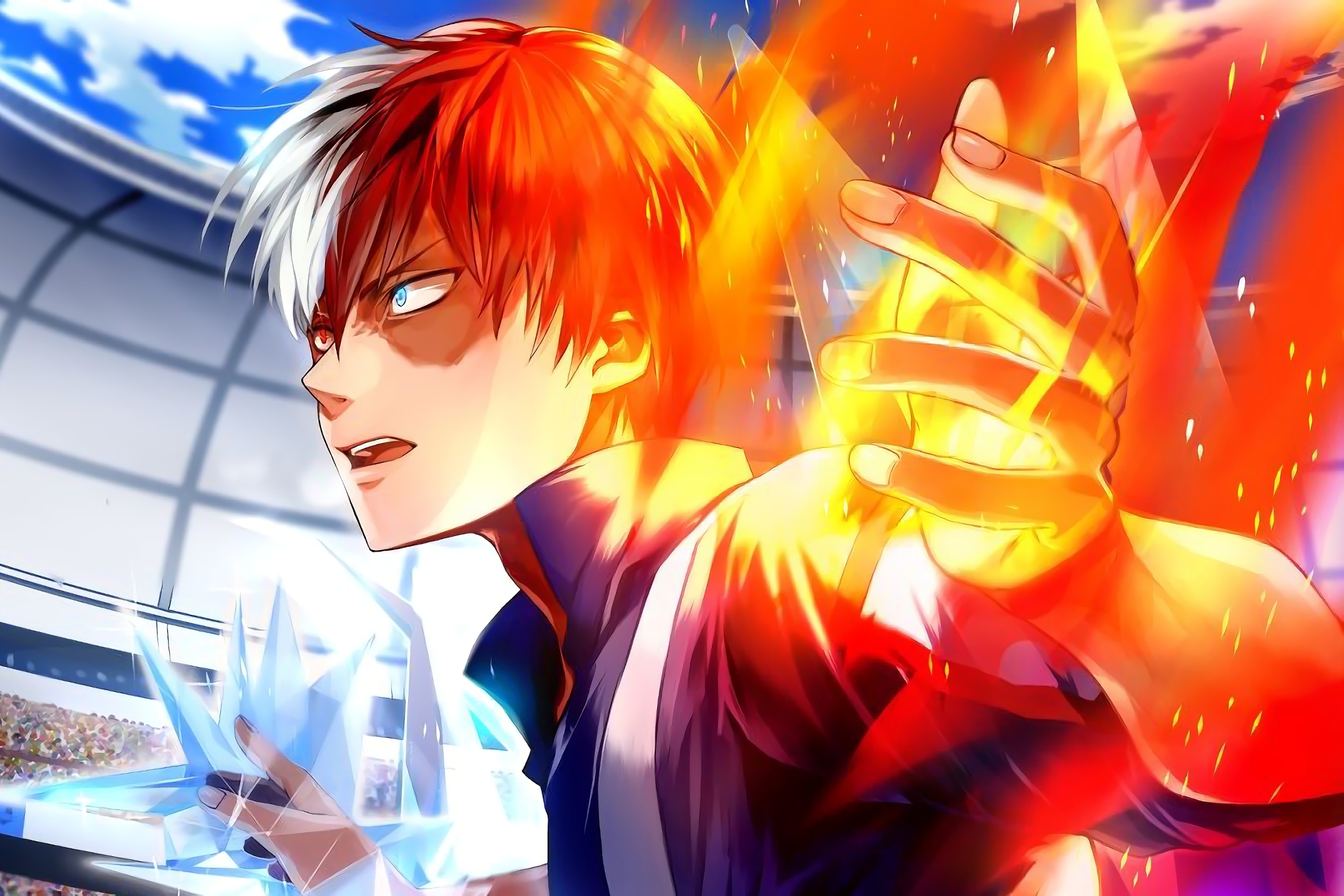 Laden Sie das Animes, Shoto Todoroki, Boku No Hero Academia-Bild kostenlos auf Ihren PC-Desktop herunter