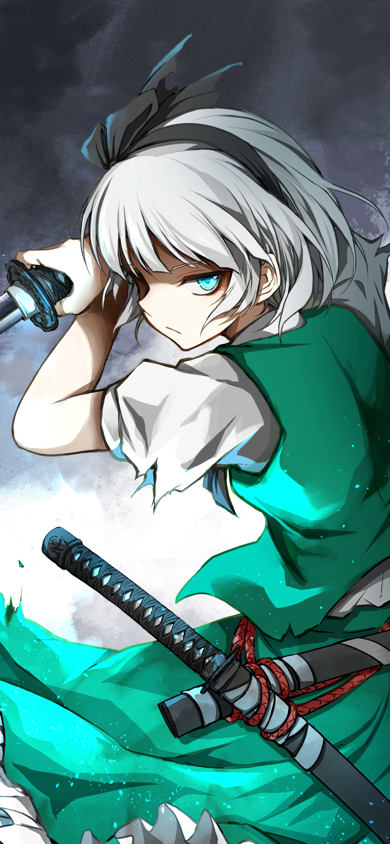 Handy-Wallpaper Animes, Tuhu, Youmu Konpaku kostenlos herunterladen.