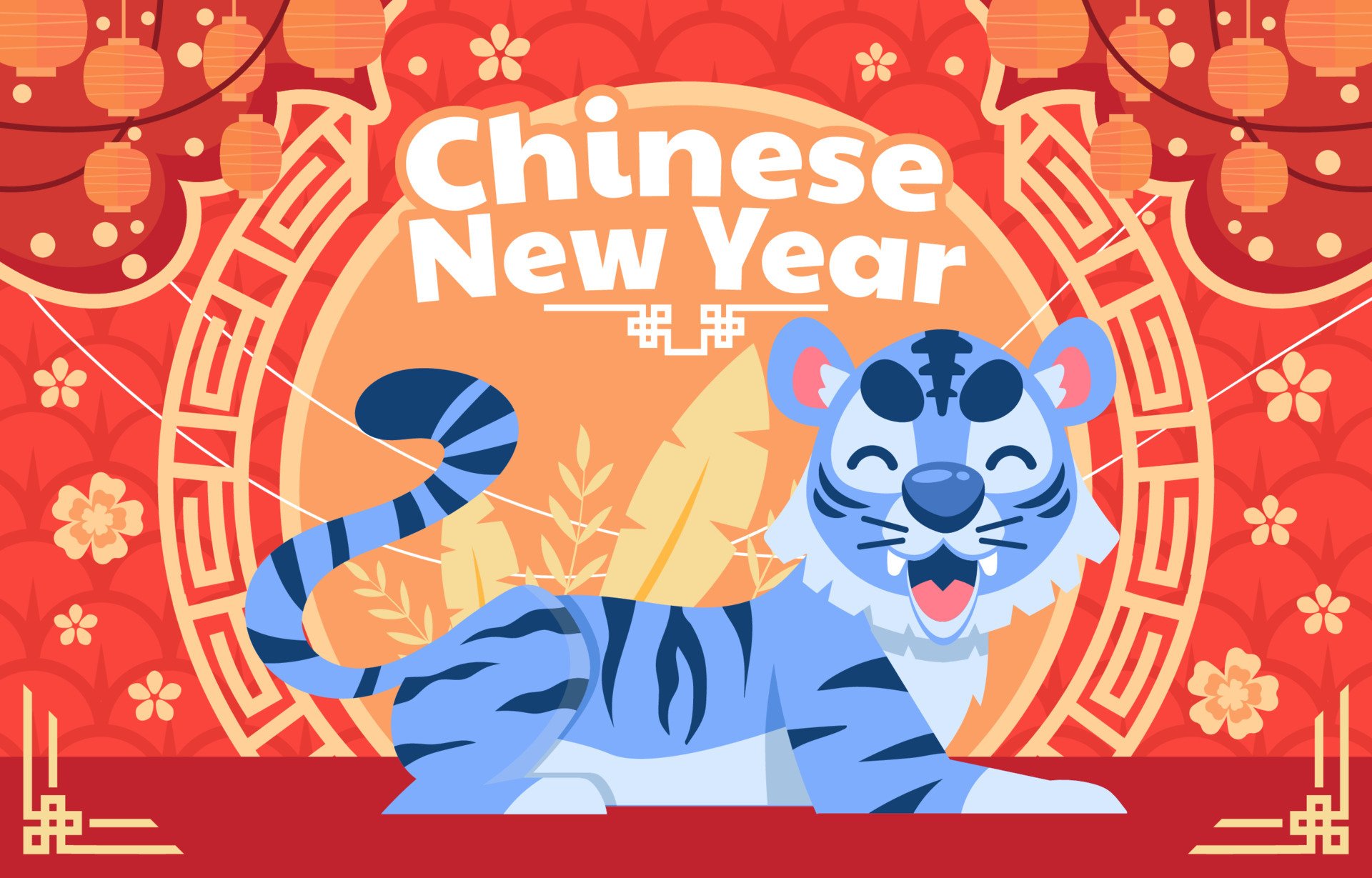 Baixe gratuitamente a imagem Ano Novo Chinês, Feriados, Ano Do Tigre na área de trabalho do seu PC