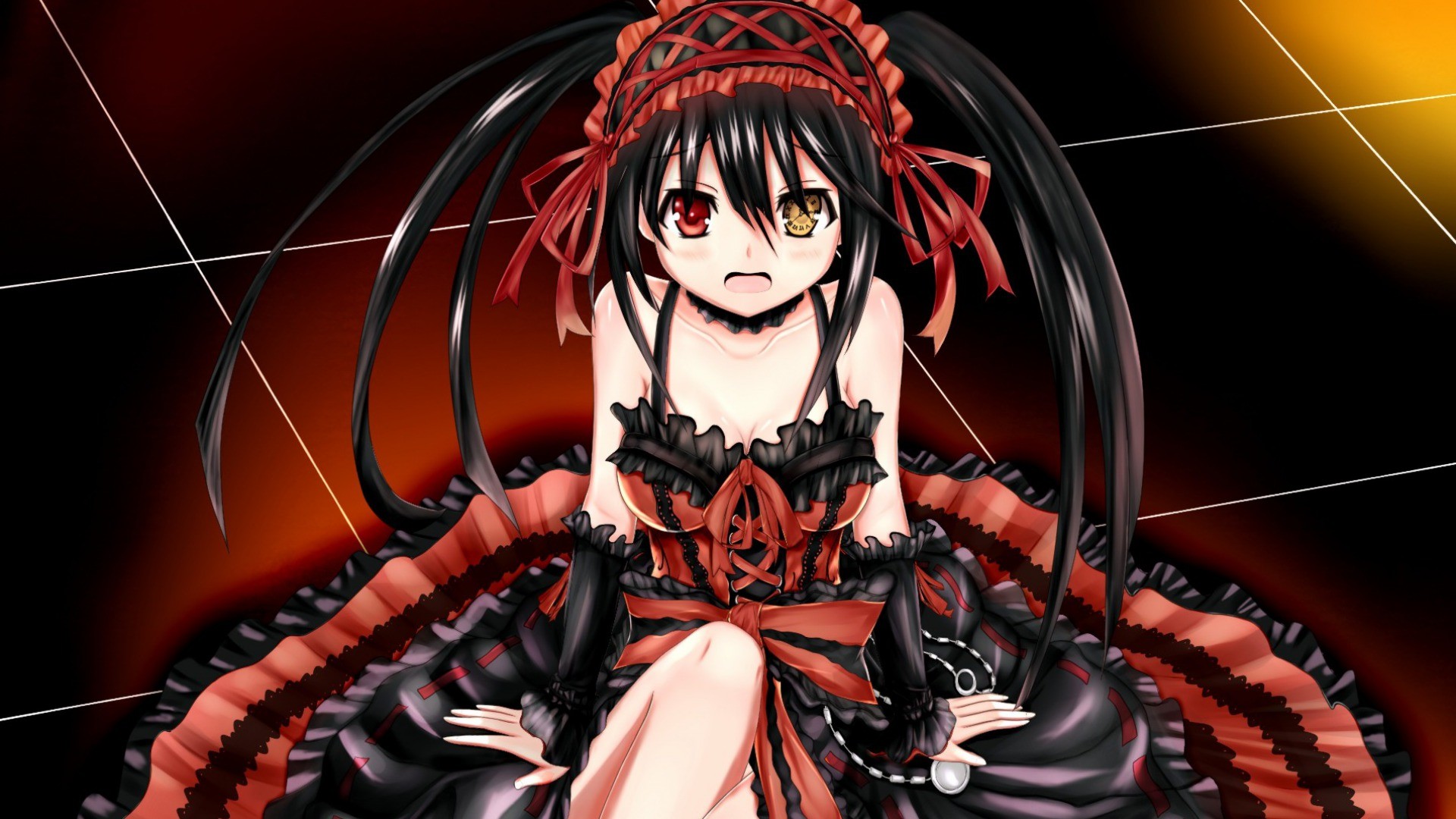 Handy-Wallpaper Animes, Datum A Live, Kurumi Tokisaki kostenlos herunterladen.