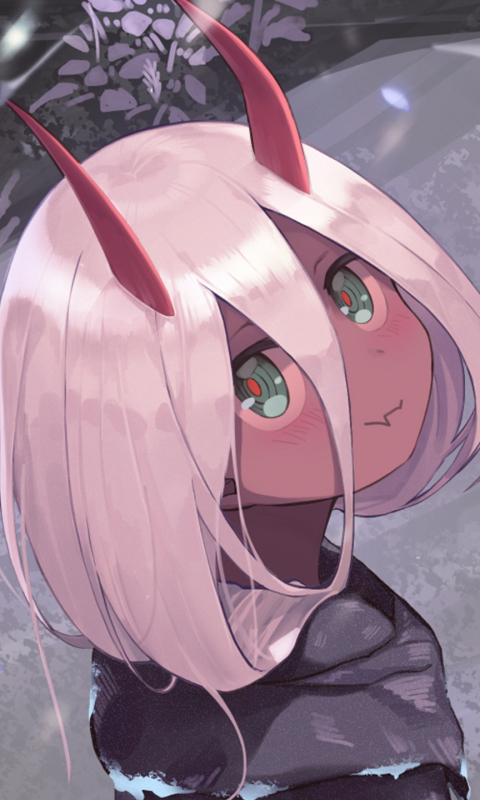 Handy-Wallpaper Animes, Darling In The Franxx, Zero Two (Liebling Im Franxx) kostenlos herunterladen.