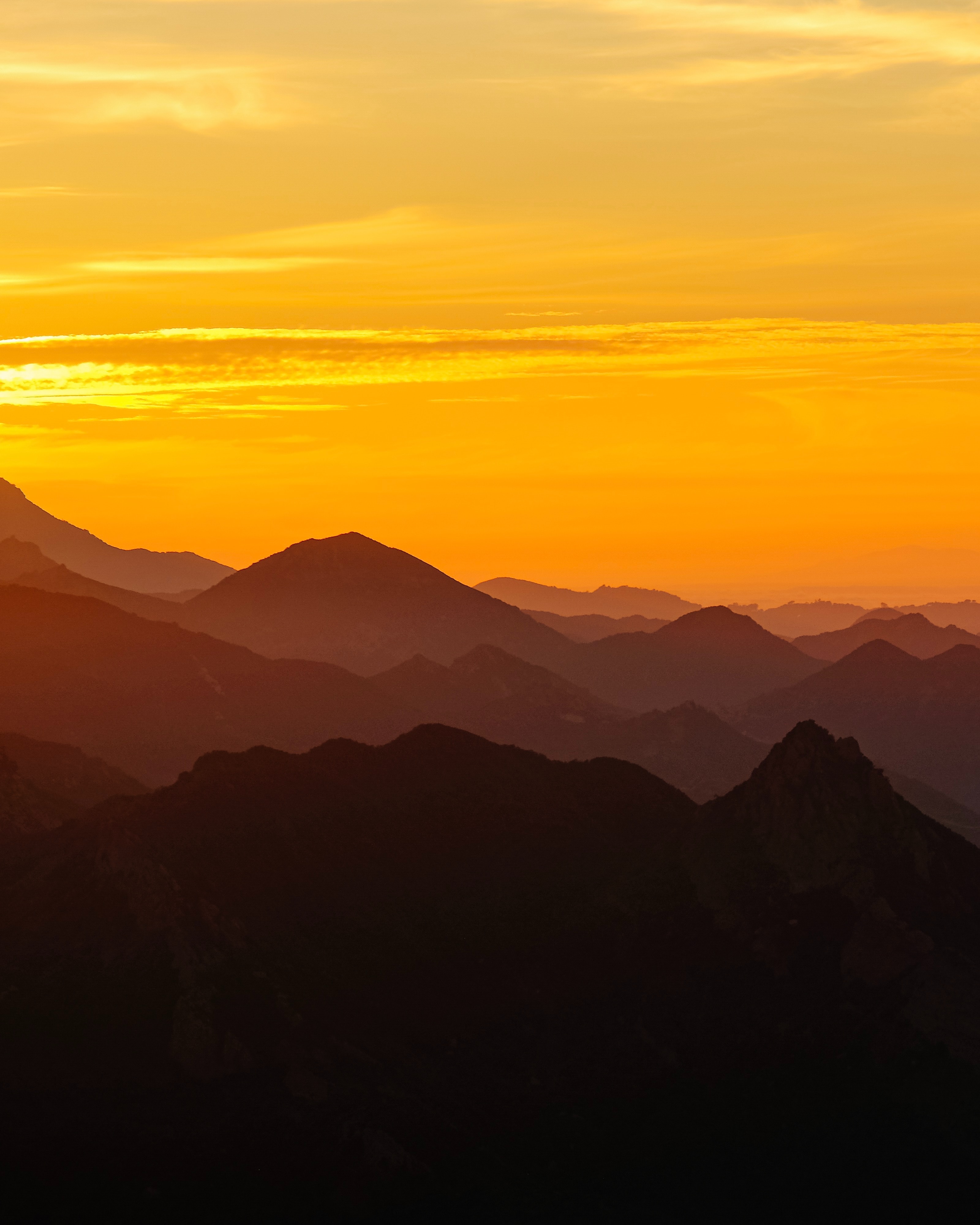 PCデスクトップに自然, 日没, 山脈, 夕暮れ, 霧, 薄明, 風景画像を無料でダウンロード