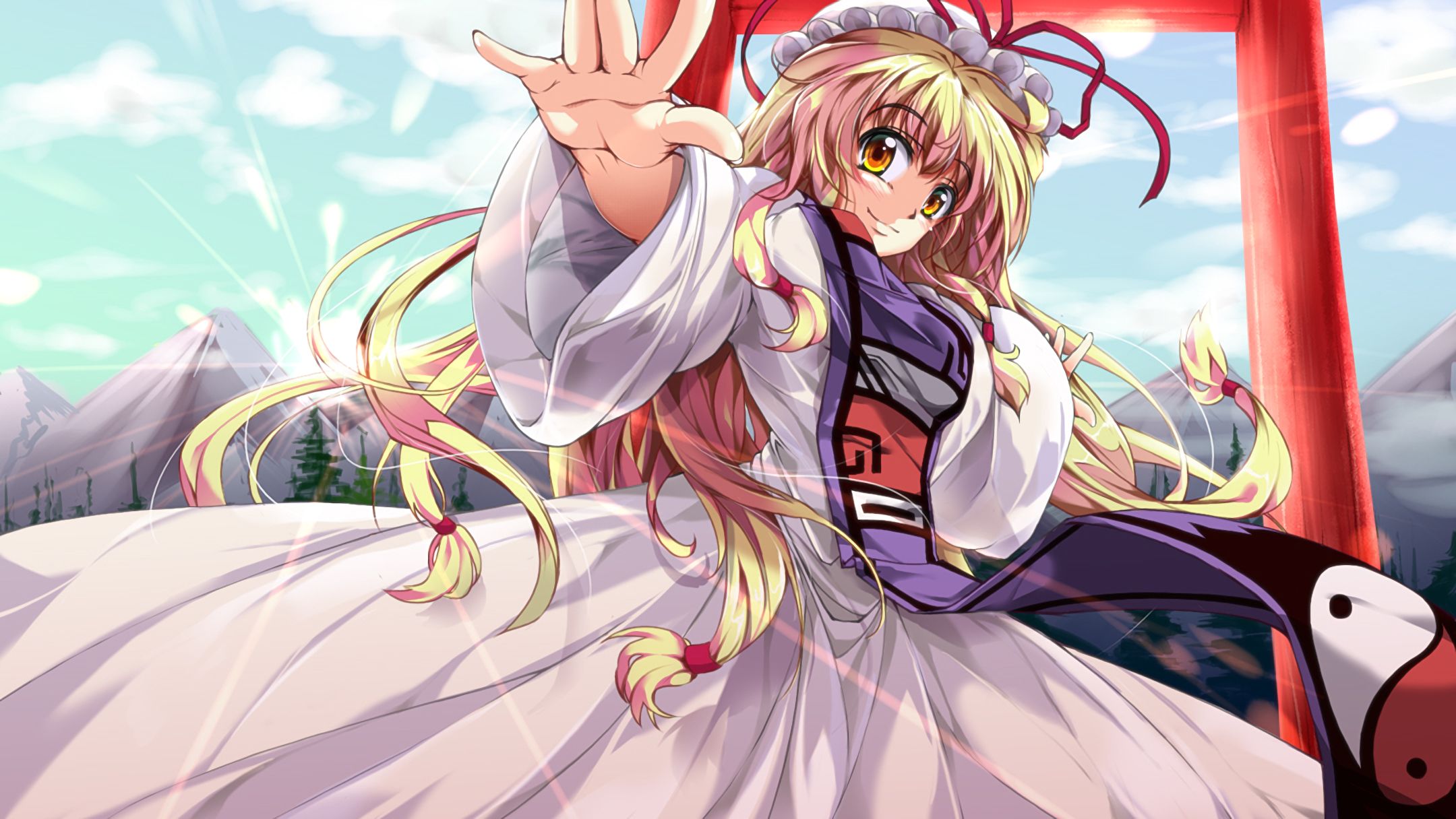 Téléchargez des papiers peints mobile Animé, Touhou, Yukari Yakumo gratuitement.