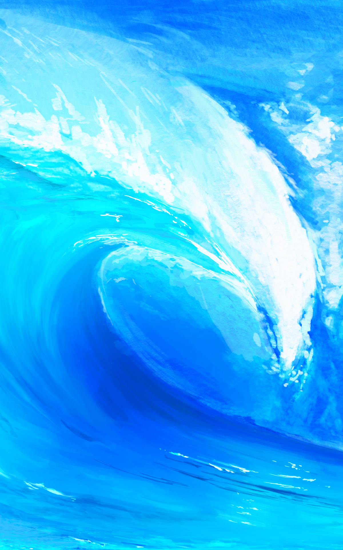 Download mobile wallpaper Artistic, Wave for free.