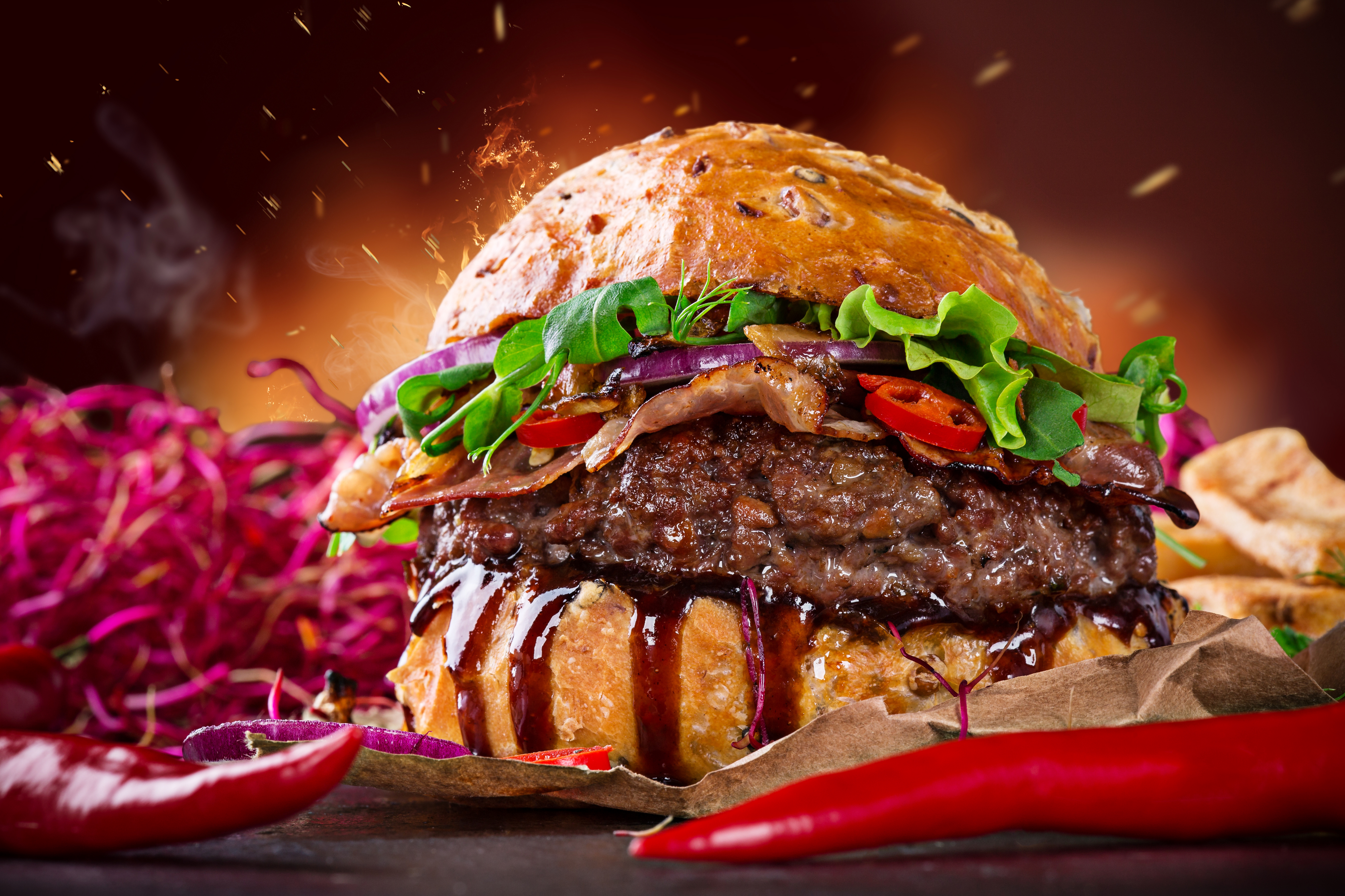 Téléchargez gratuitement l'image Nourriture, Burger sur le bureau de votre PC