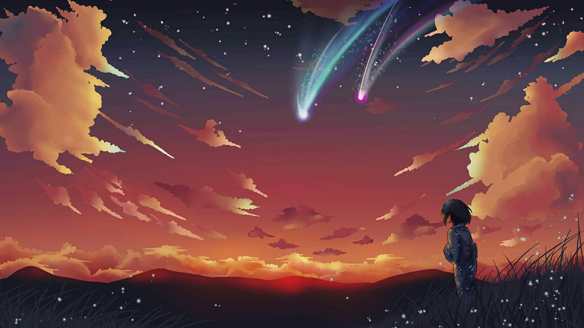 Descarga gratuita de fondo de pantalla para móvil de Animado, Kimi No Na Wa, Mitsuha Miyamizu.