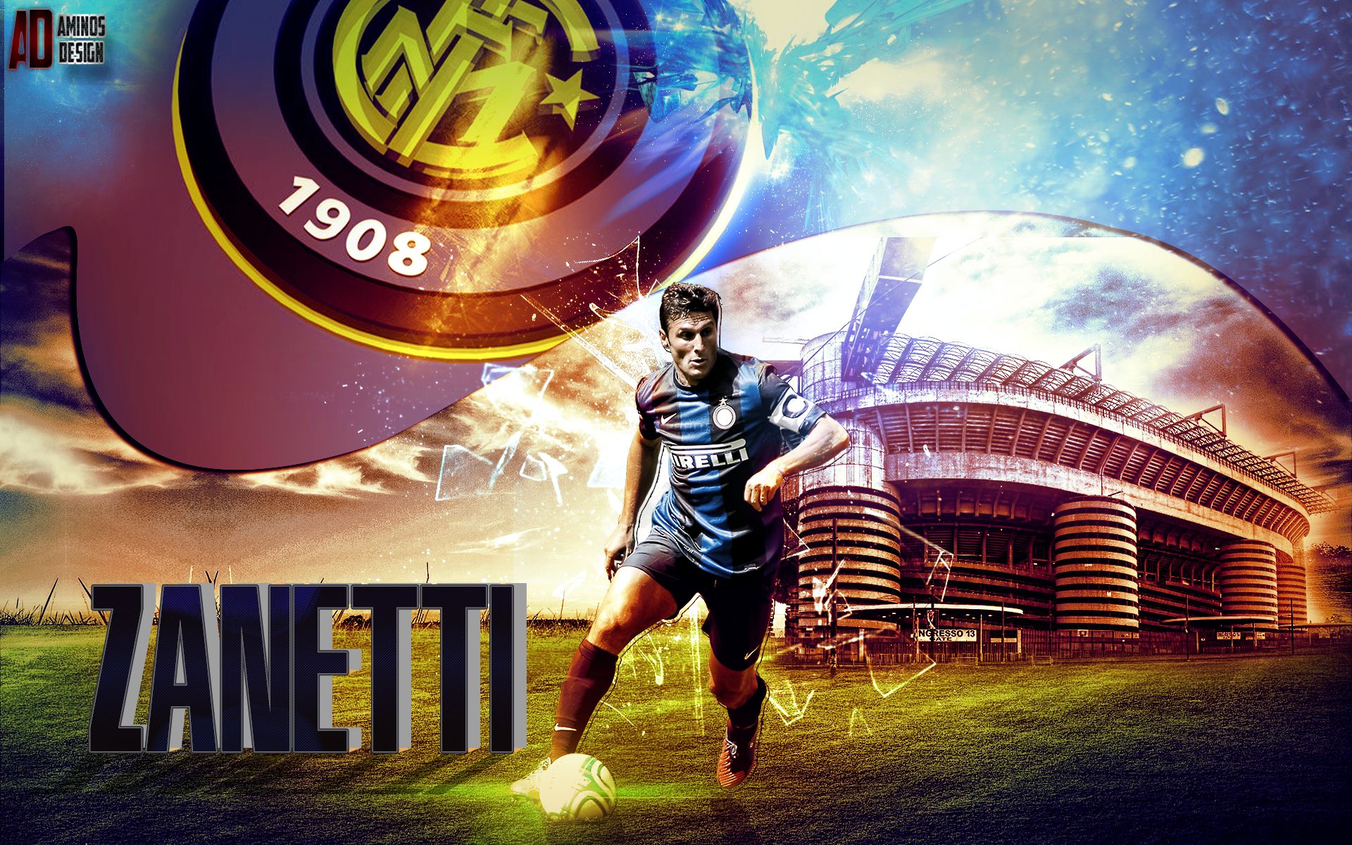 Download mobile wallpaper Sports, Soccer, Inter Milan, Javier Zanetti for free.