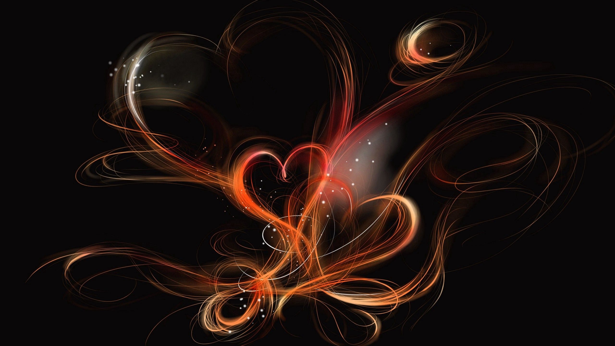 love, heart, background, smoke, dark, shroud HD wallpaper