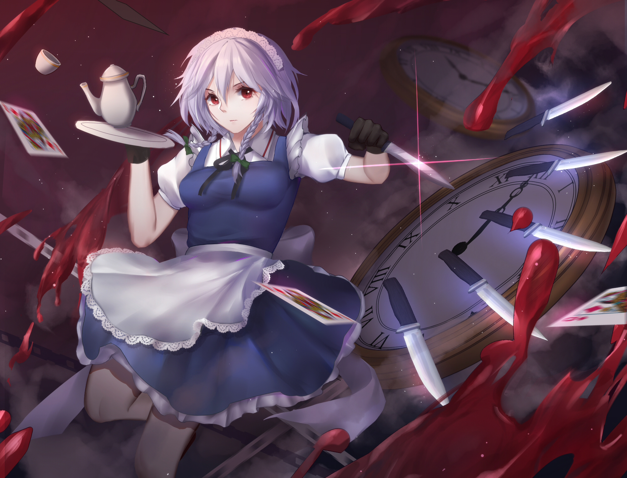 Baixe gratuitamente a imagem Anime, Touhou, Sakuya Izayoi na área de trabalho do seu PC