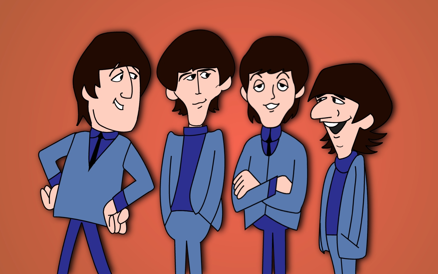 Baixe gratuitamente a imagem Beatles, Desenho Animado, Banda, Programa De Tv na área de trabalho do seu PC
