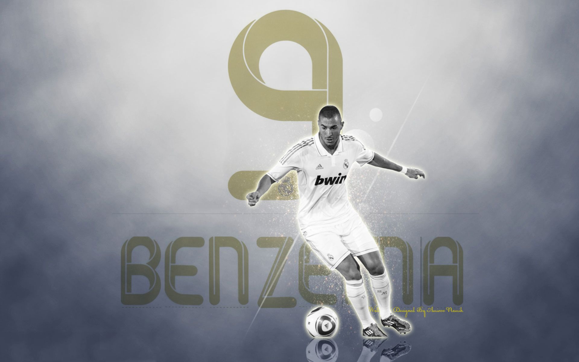 Download mobile wallpaper Sports, Soccer, Real Madrid C F, Karim Benzema for free.