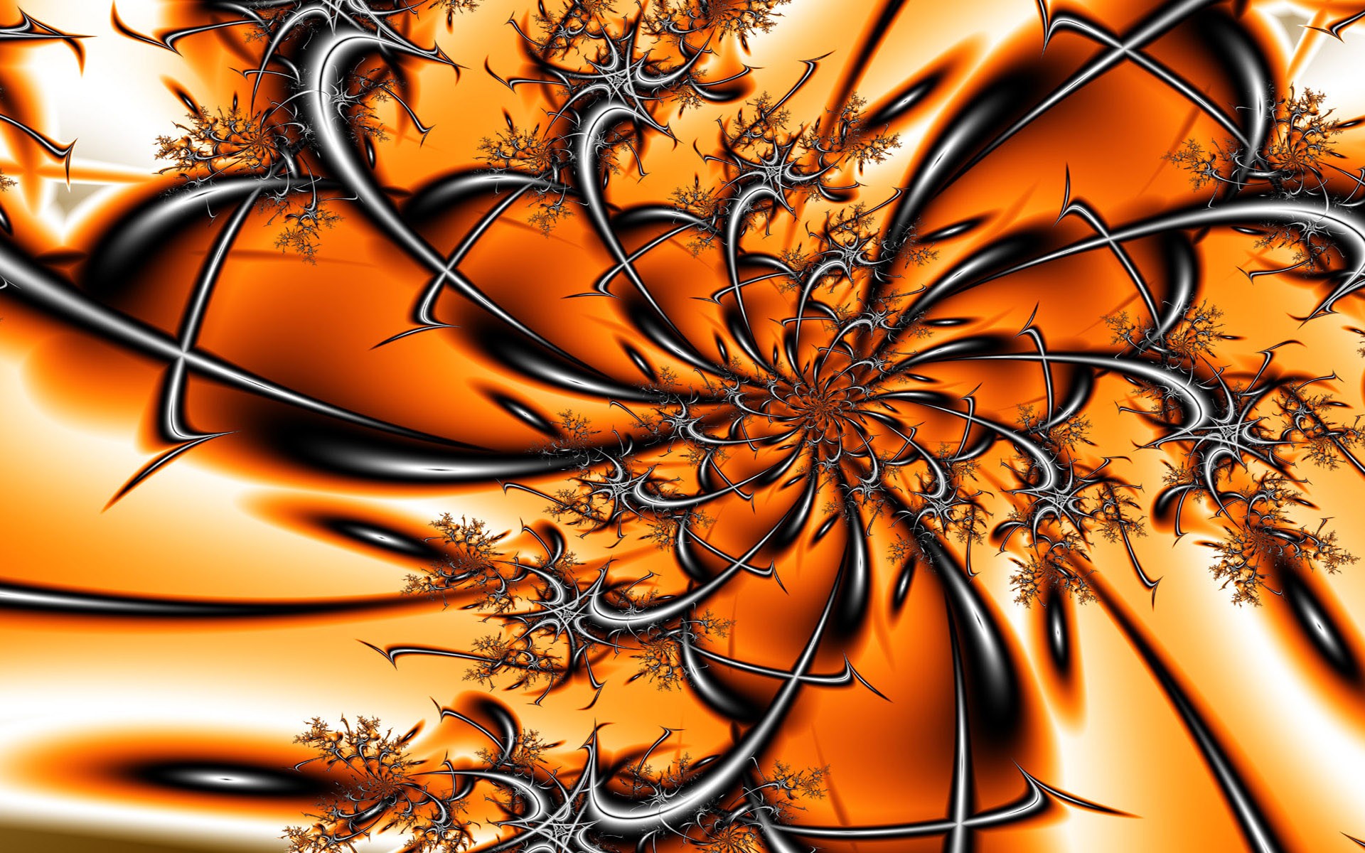 Baixar papel de parede para celular de Abstrato, Fractal, Cor Laranja) gratuito.