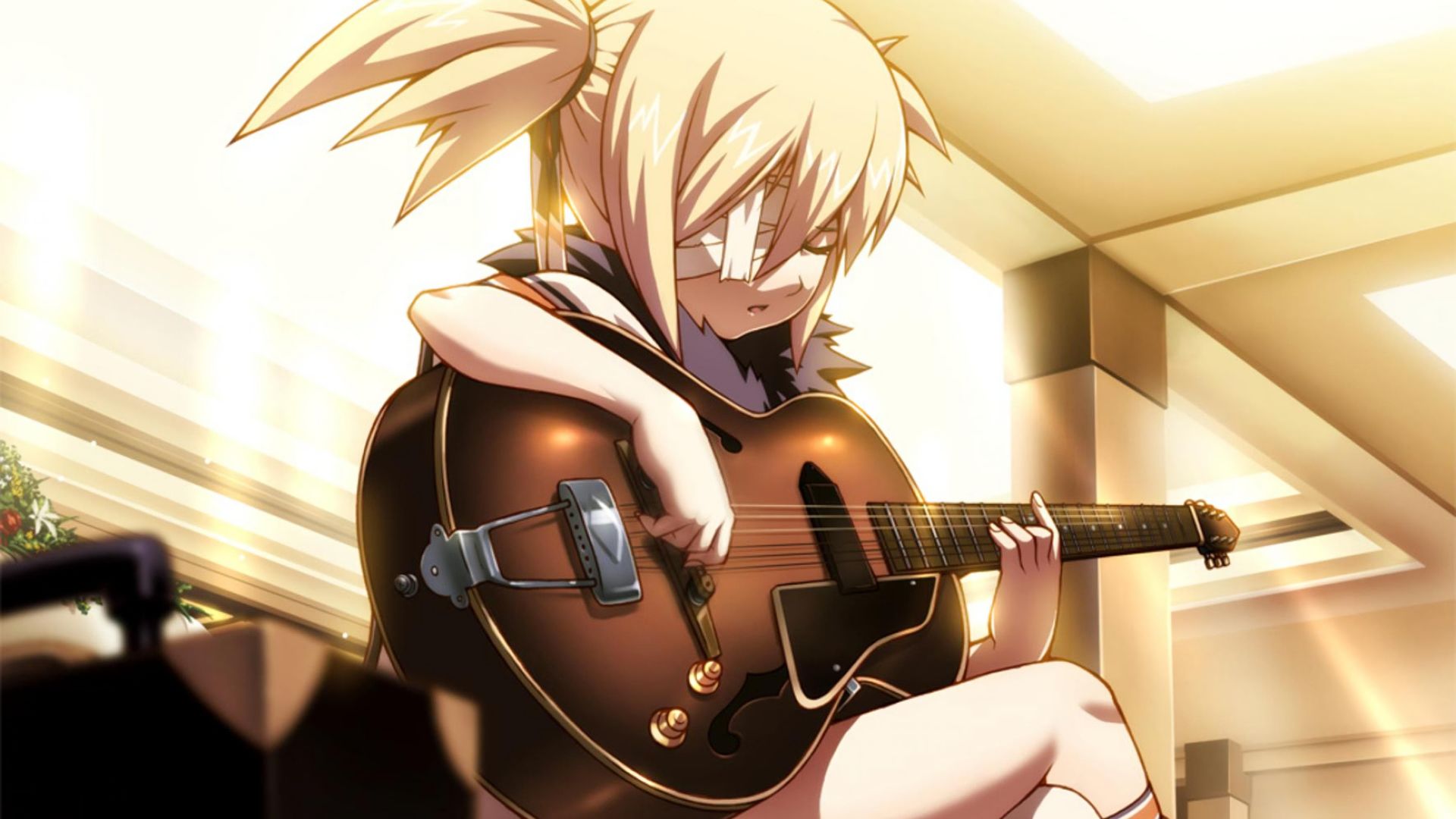 Download mobile wallpaper Anime, Guitar, Hotel, Sara Coltrane for free.