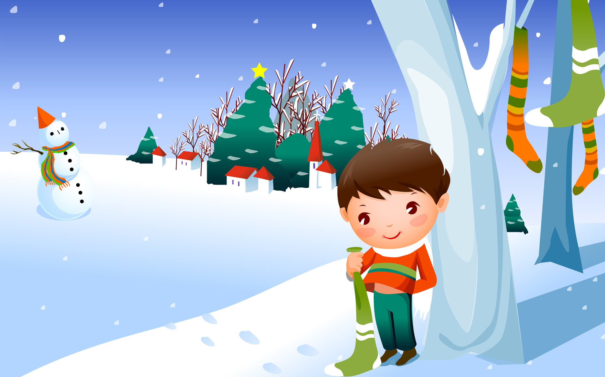 Download mobile wallpaper Winter, Artistic for free.