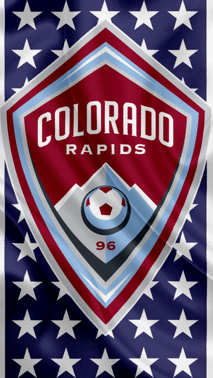 Baixar papel de parede para celular de Esportes, Futebol, Logotipo, Emblema, Mls, Colorado Rapids gratuito.