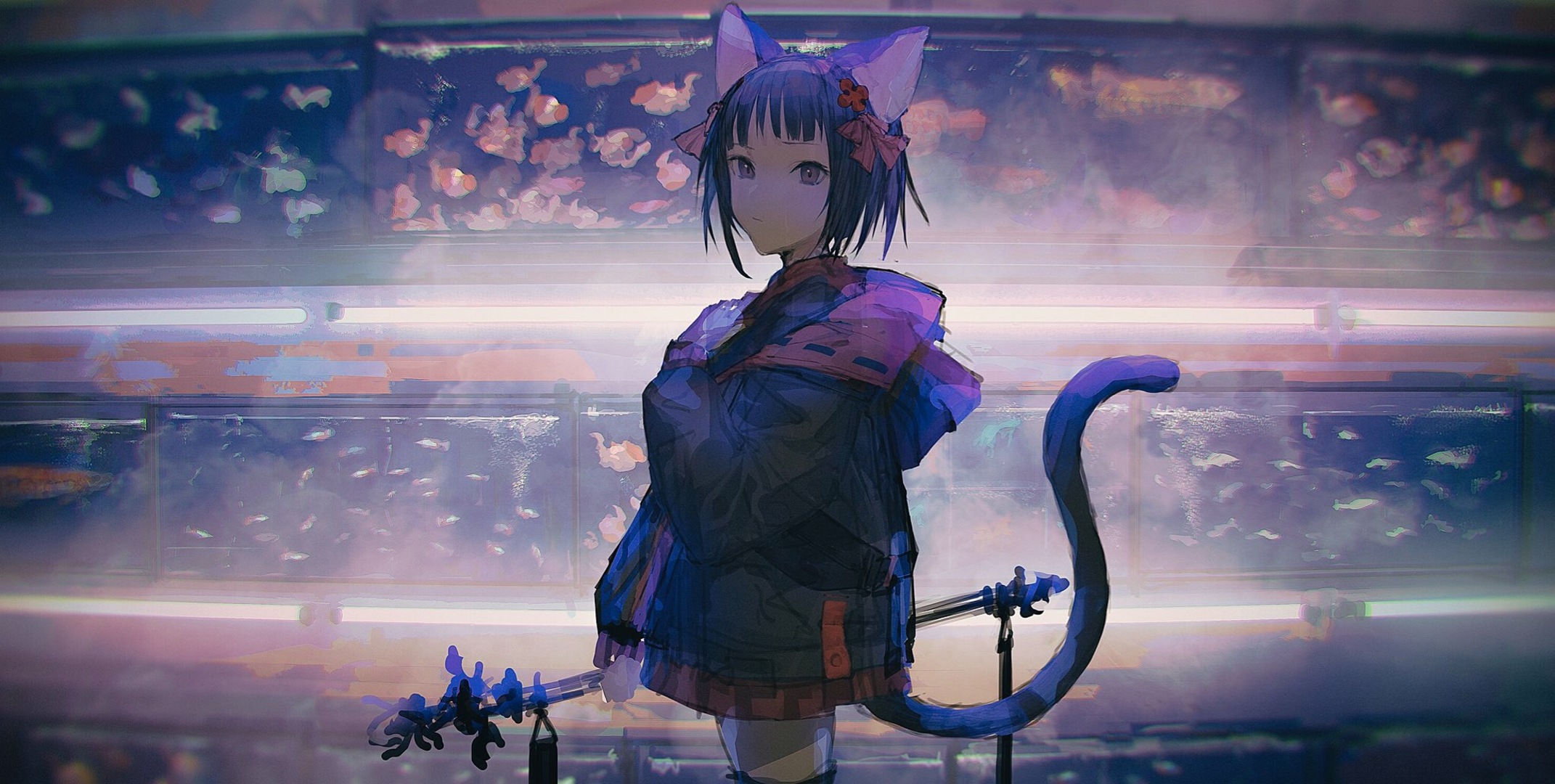 Baixe gratuitamente a imagem Anime, Original, Garota Gato na área de trabalho do seu PC