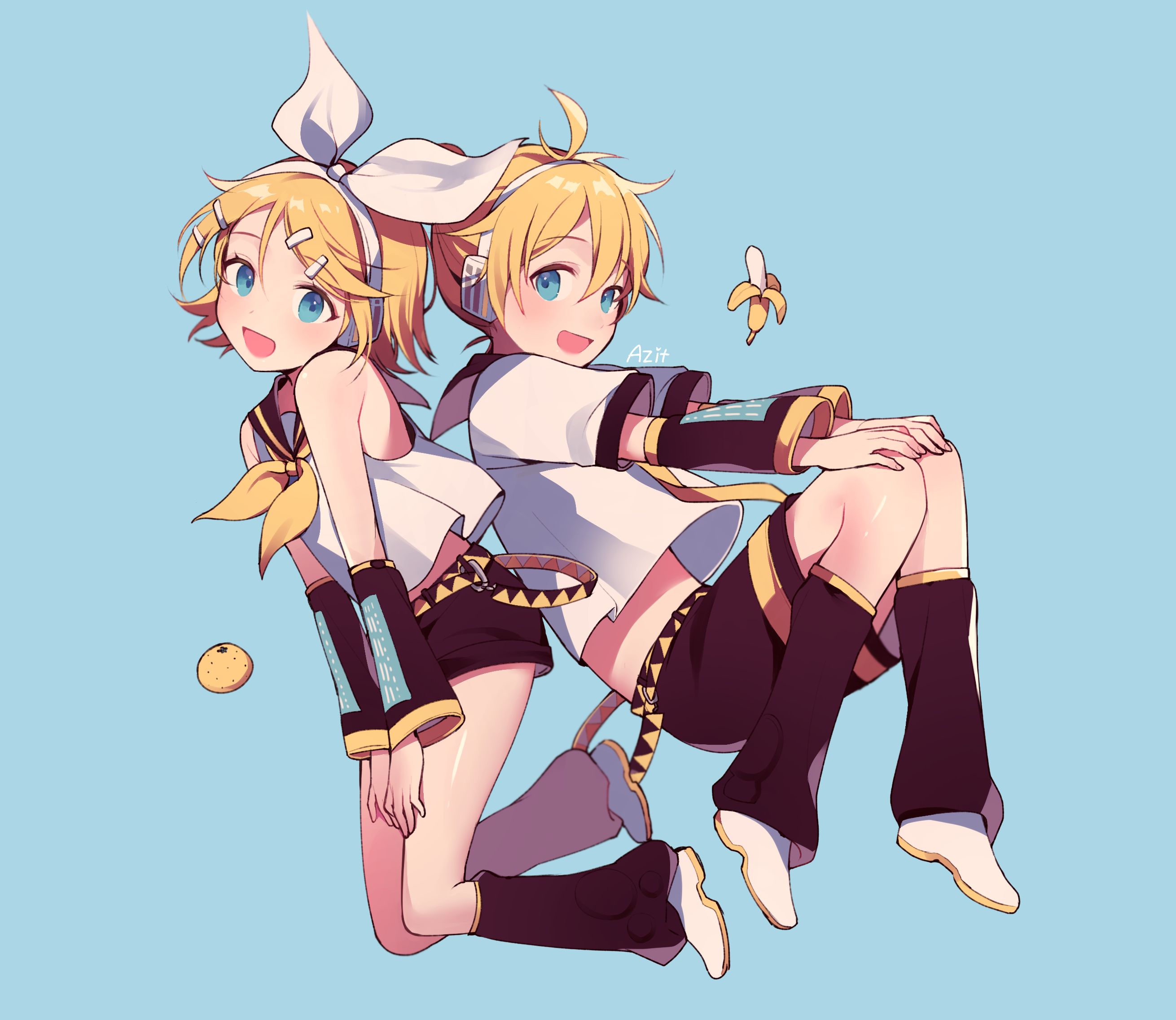 Baixar papel de parede para celular de Anime, Vocaloid, Rin Kagamine, Len Kagamine gratuito.