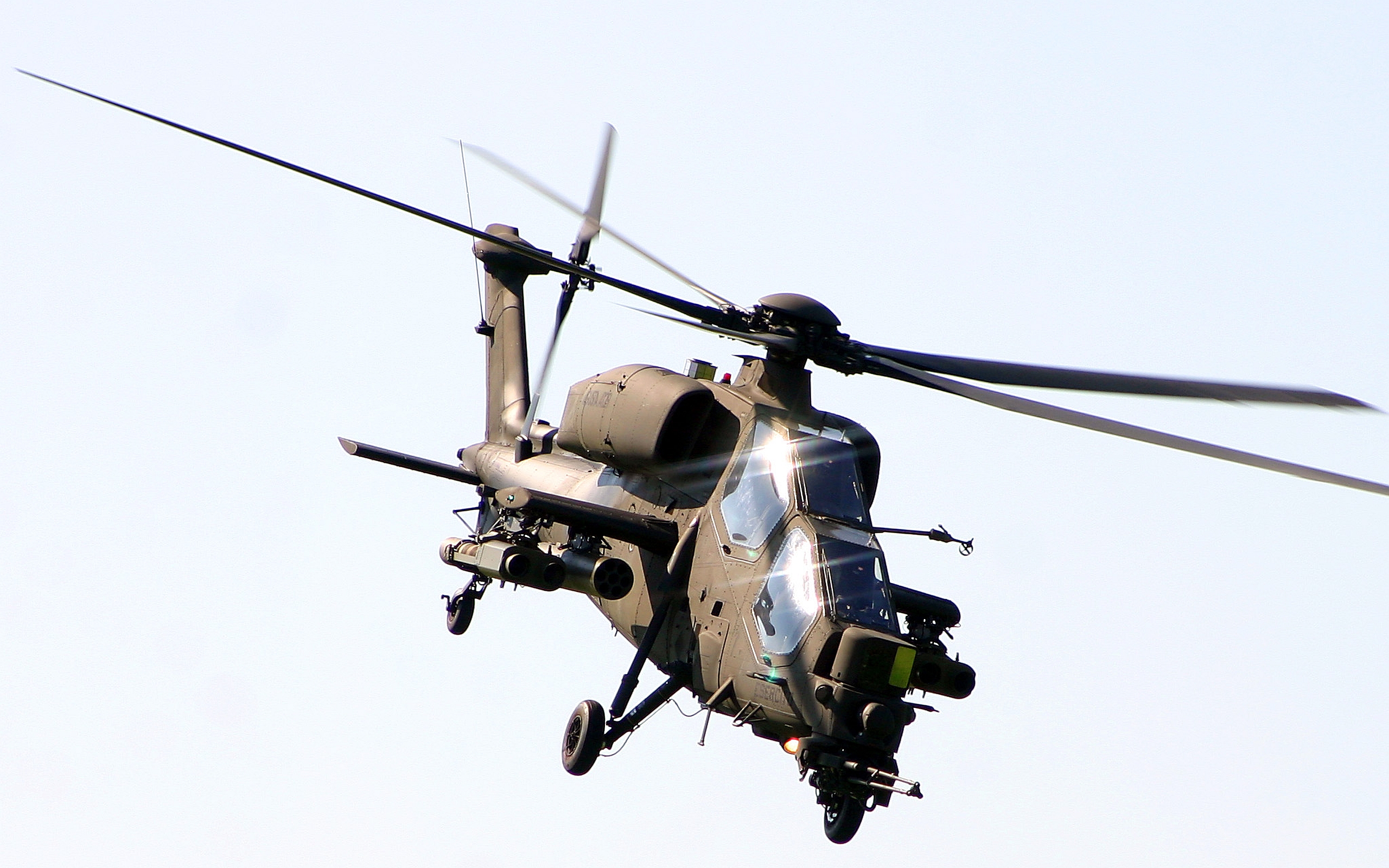 Скачать обои бесплатно Военные, Tai/agustawestland T129, Военные Вертолеты картинка на рабочий стол ПК