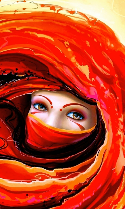 Download mobile wallpaper Artistic, Face, Eye, Women for free.