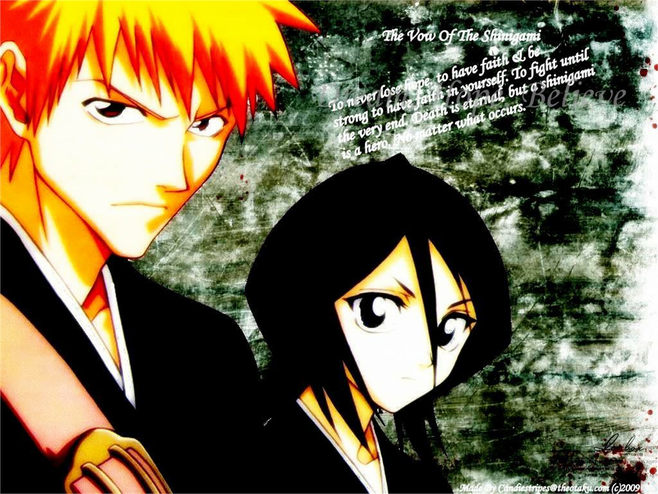 Free download wallpaper Anime, Bleach, Rukia Kuchiki, Ichigo Kurosaki on your PC desktop