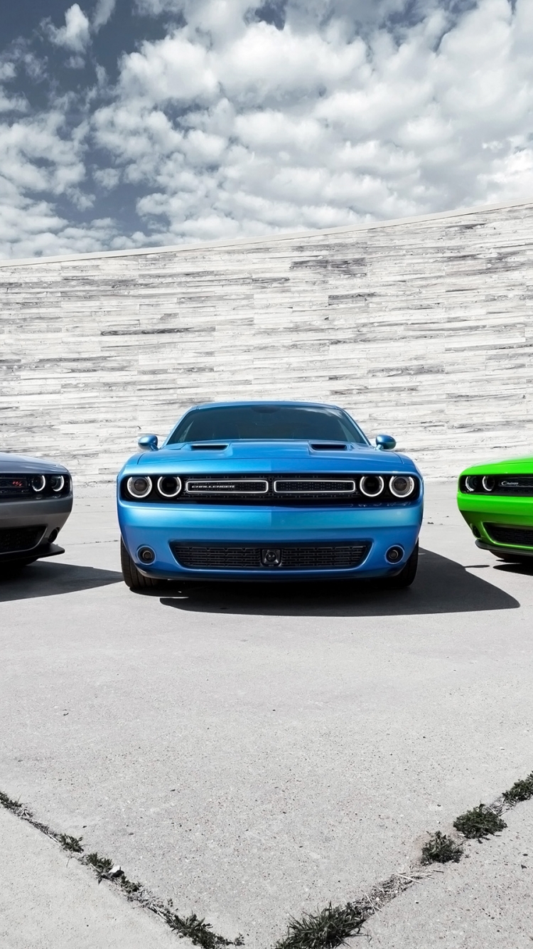 Скачать картинку Dodge Challenger, Транспортные Средства, Уклоняться в телефон бесплатно.