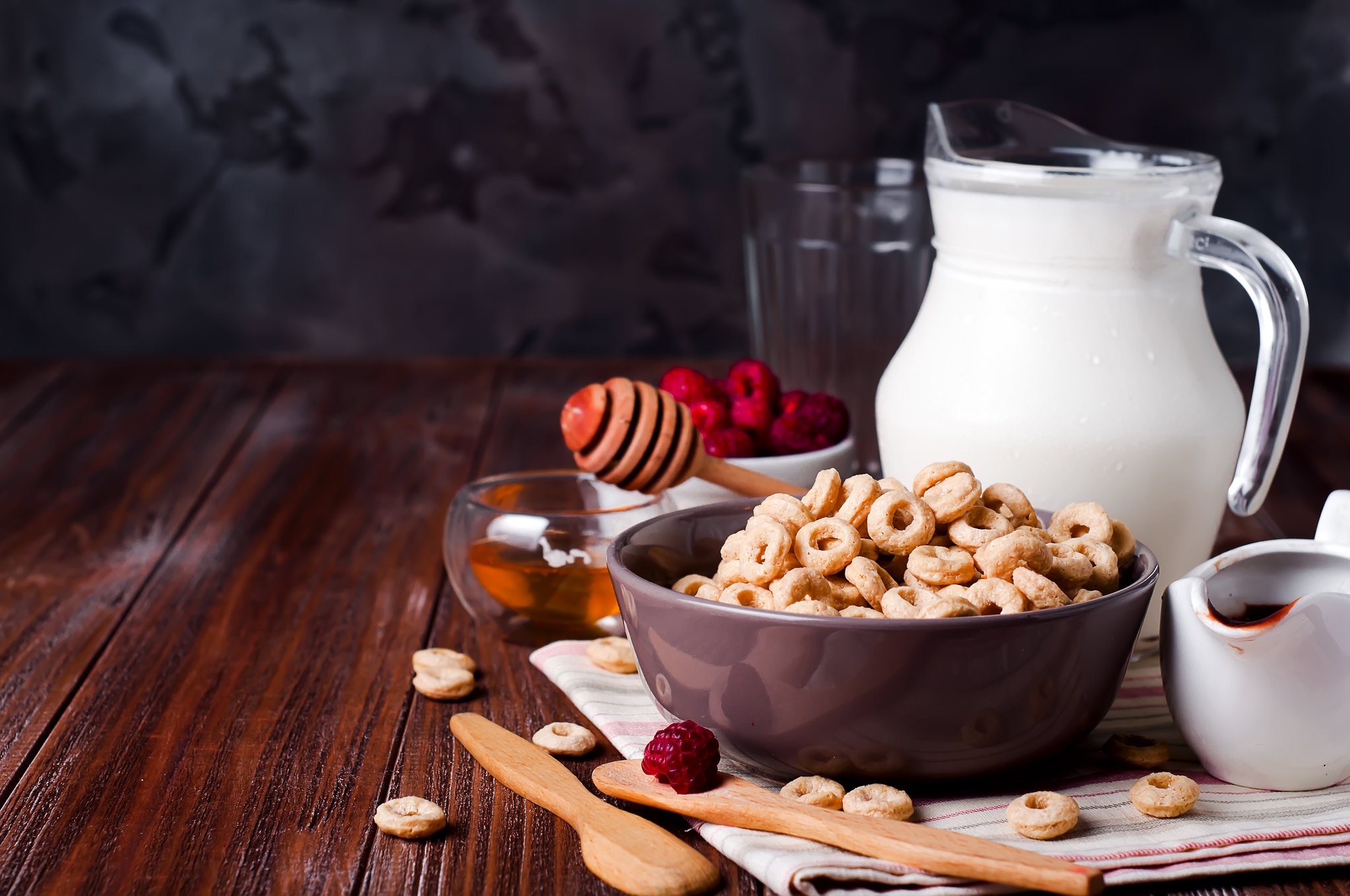 Download mobile wallpaper Food, Breakfast, Milk, Cereal for free.