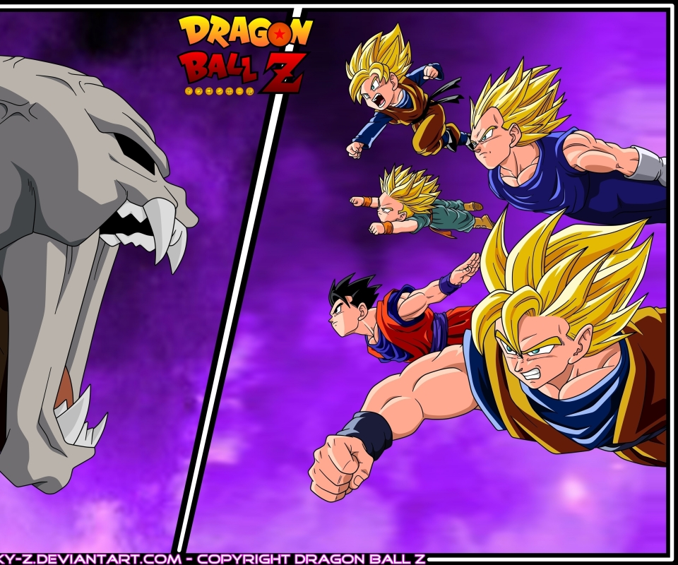 Download mobile wallpaper Anime, Dragon Ball Z, Dragon Ball, Goku, Gohan (Dragon Ball), Trunks (Dragon Ball), Vegeta (Dragon Ball), Goten (Dragon Ball) for free.