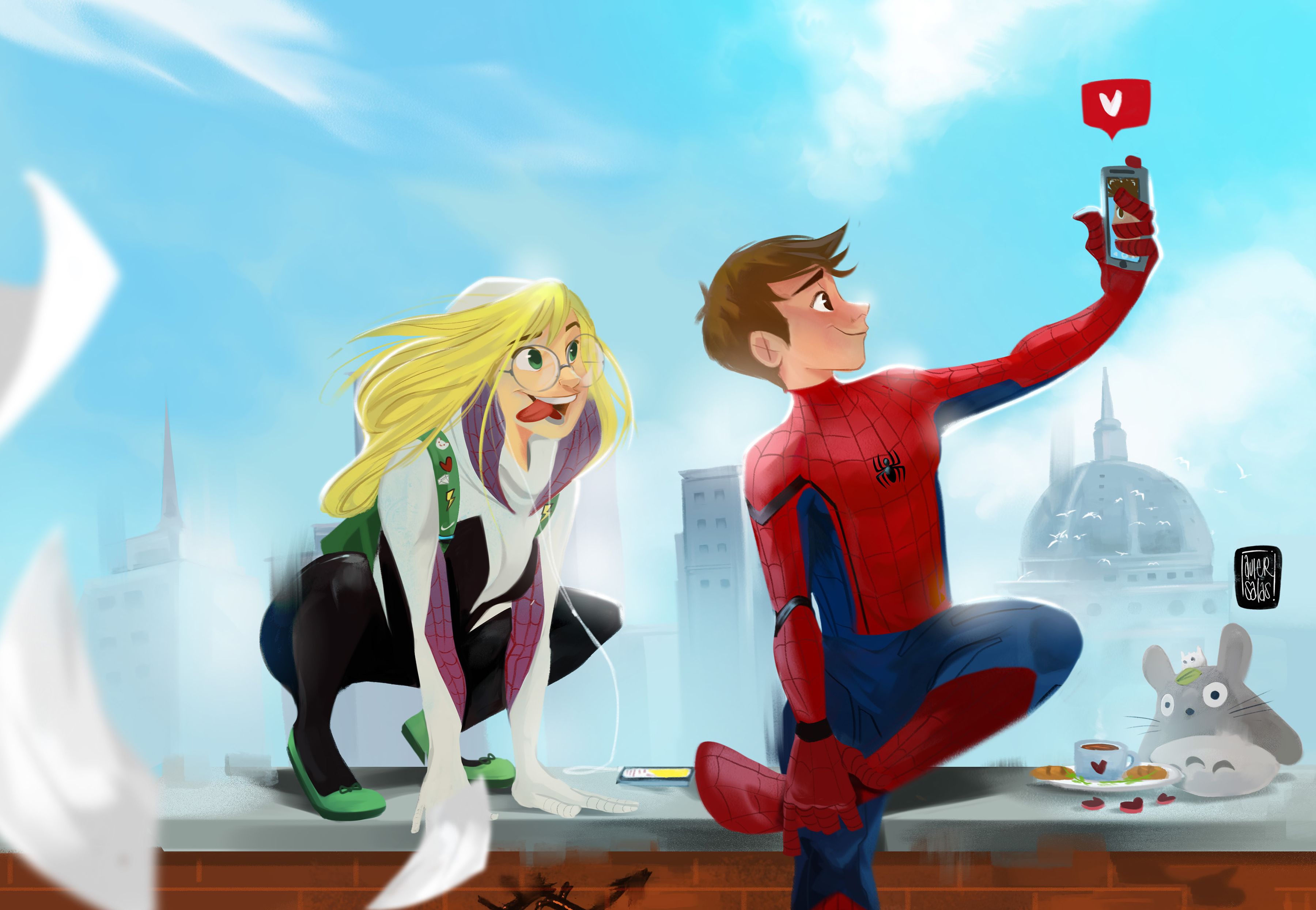 Скачати мобільні шпалери Людина Павук, Фільм, Павук Гвен, Spider Man: Into The Spider Verse безкоштовно.