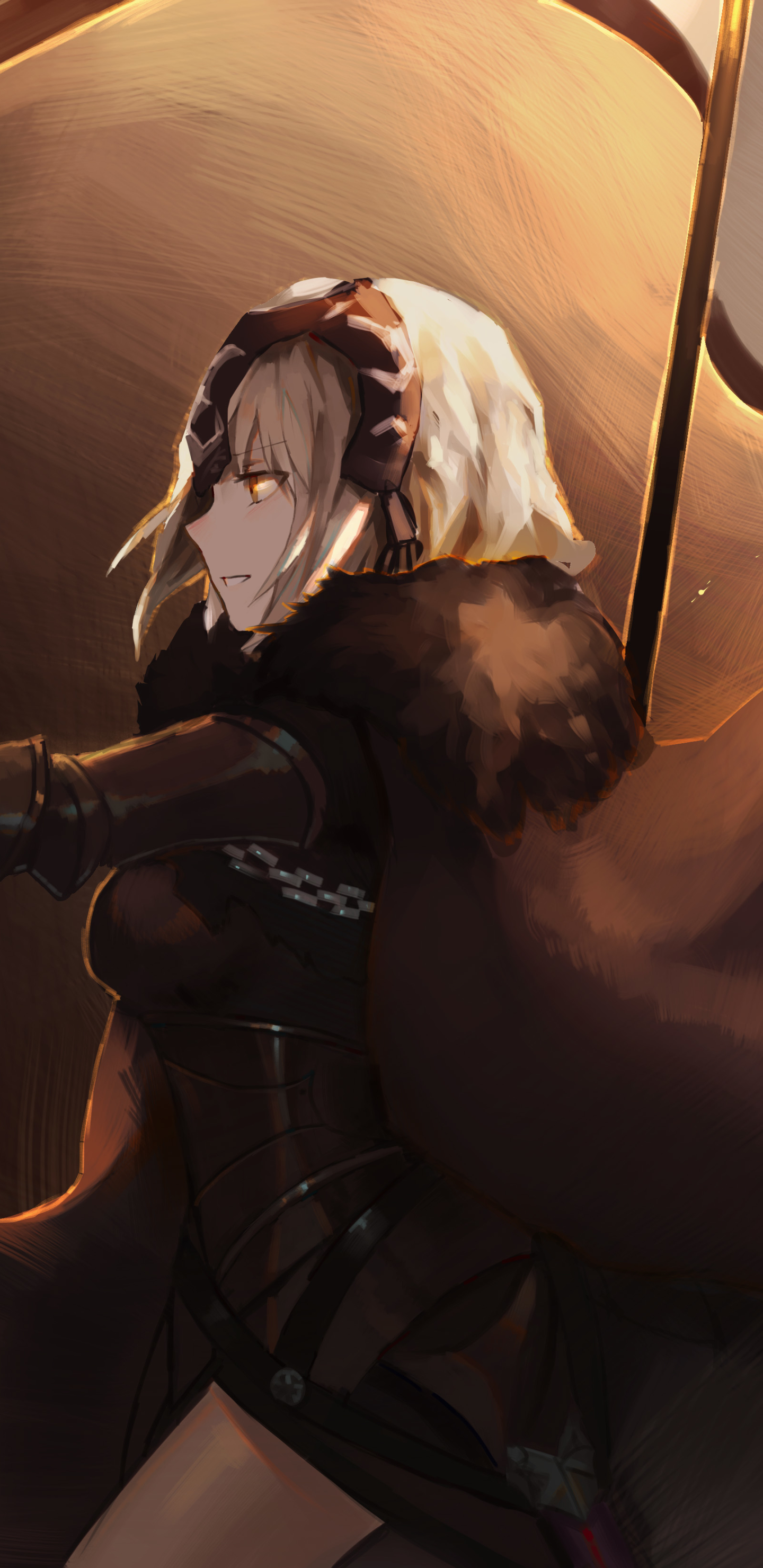 Download mobile wallpaper Anime, Blonde, Yellow Eyes, Short Hair, Woman Warrior, Fate (Series), Fate/grand Order, Jeanne D'arc (Fate Series), Jeanne D'arc Alter, Avenger (Fate/grand Order), Fate Series for free.