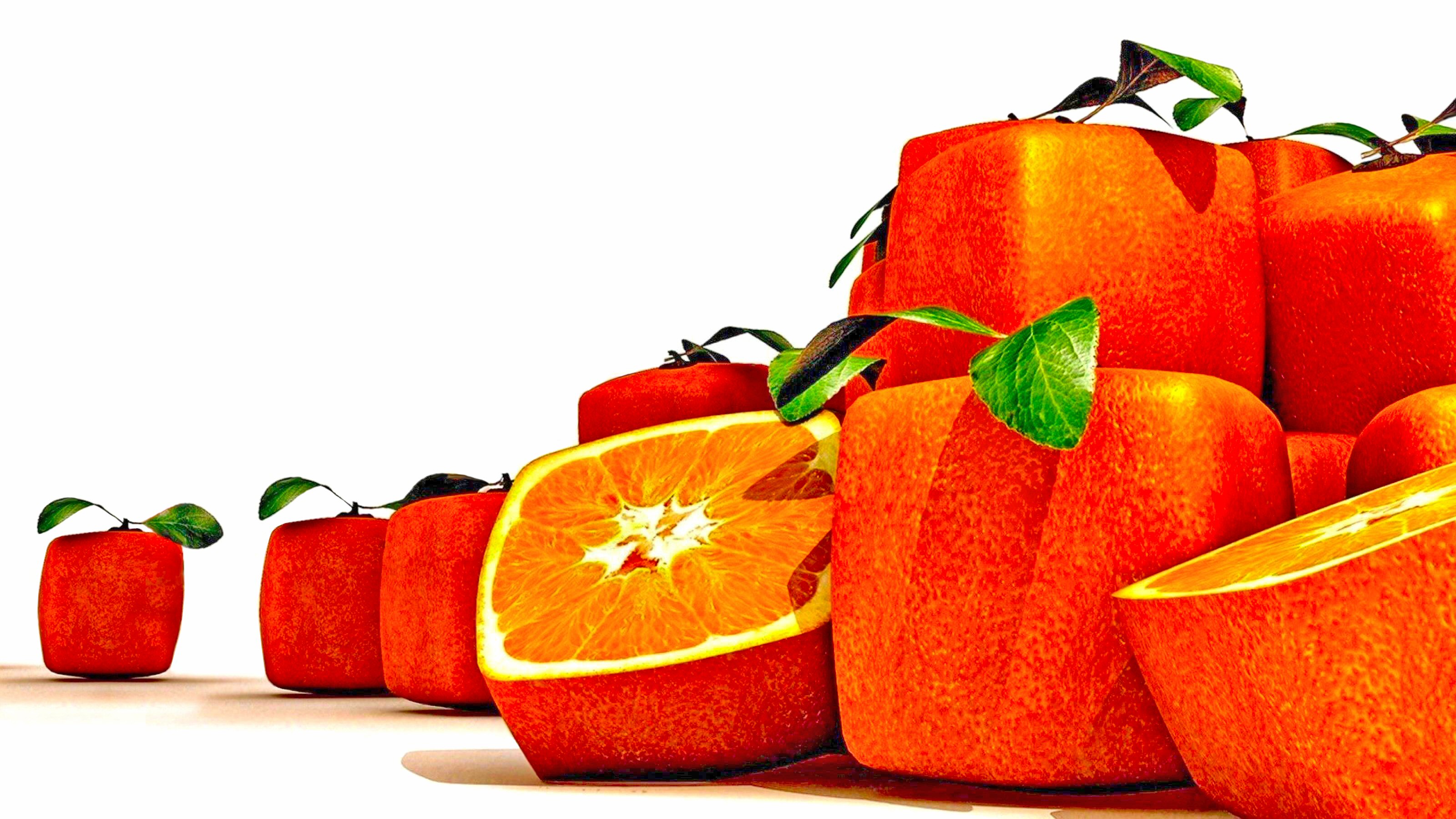 1469257 baixar papel de parede comida, artístico, cgi, fruta, fruta laranja) - protetores de tela e imagens gratuitamente