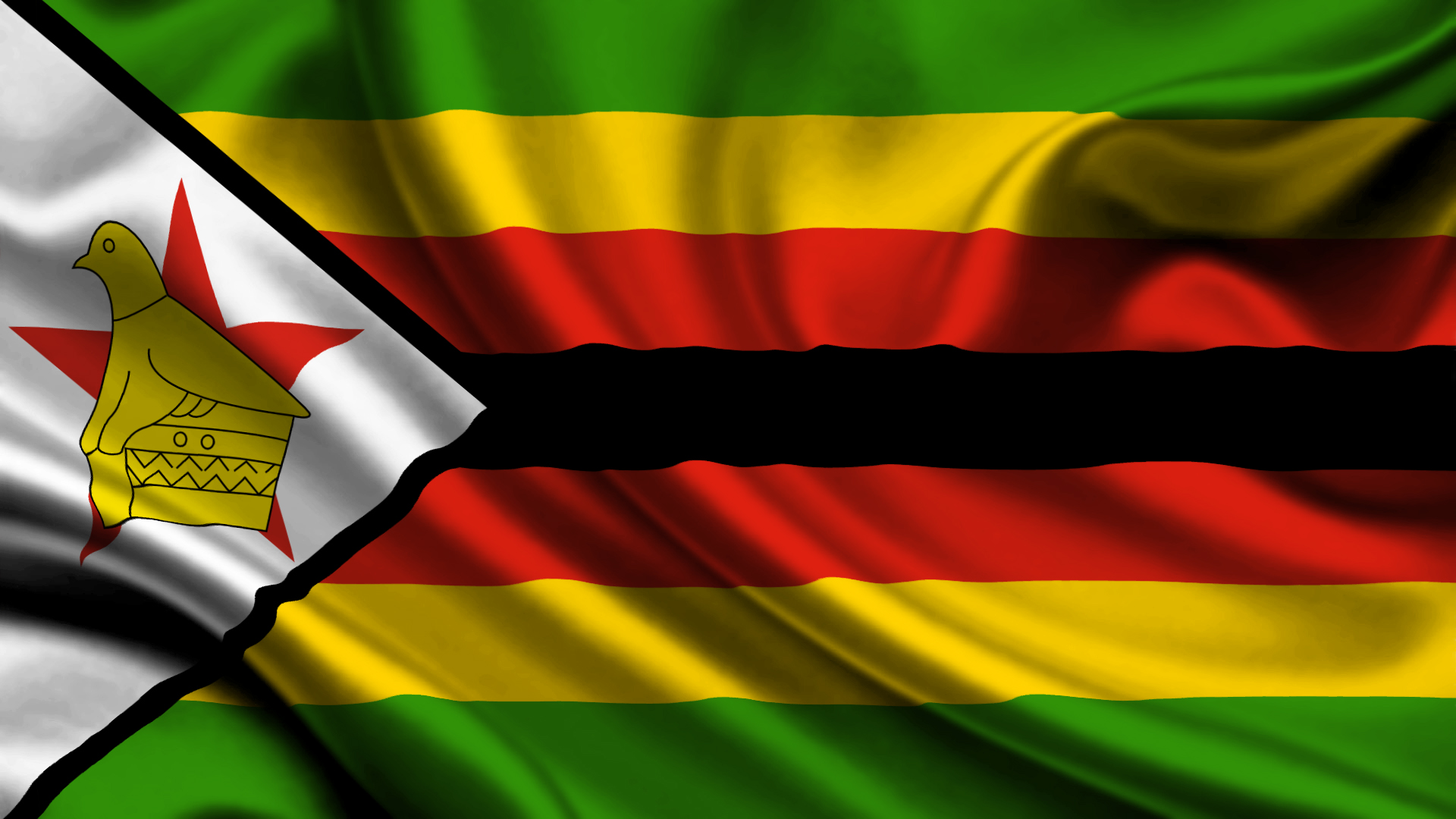 Популярные заставки и фоны Флаг Зимбабве на компьютер