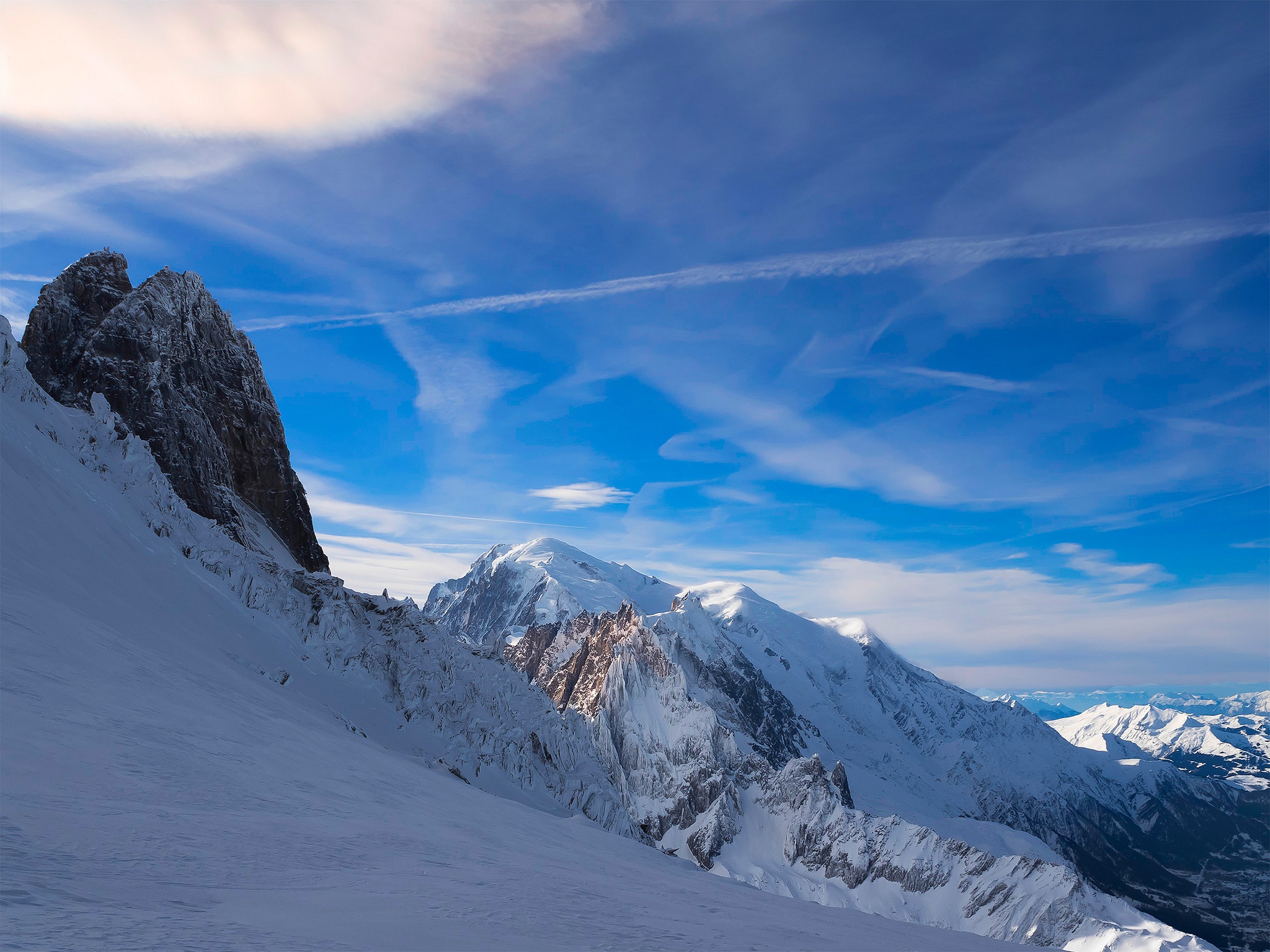 PCデスクトップに風景, 冬, 自然, 雪, 山, 地球, 空, 山岳画像を無料でダウンロード