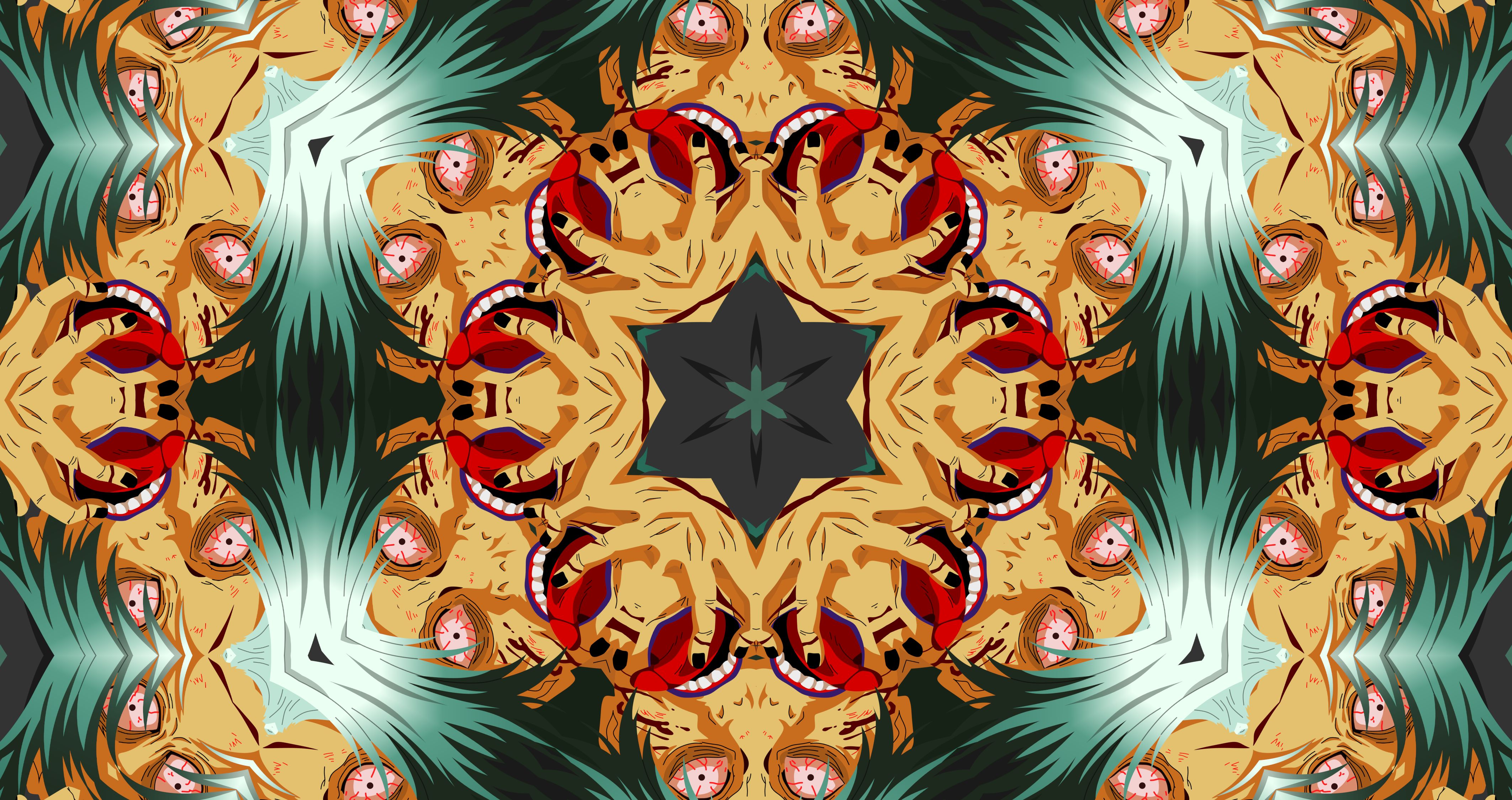 Download mobile wallpaper Abstract, Pattern, Kaleidoscope for free.