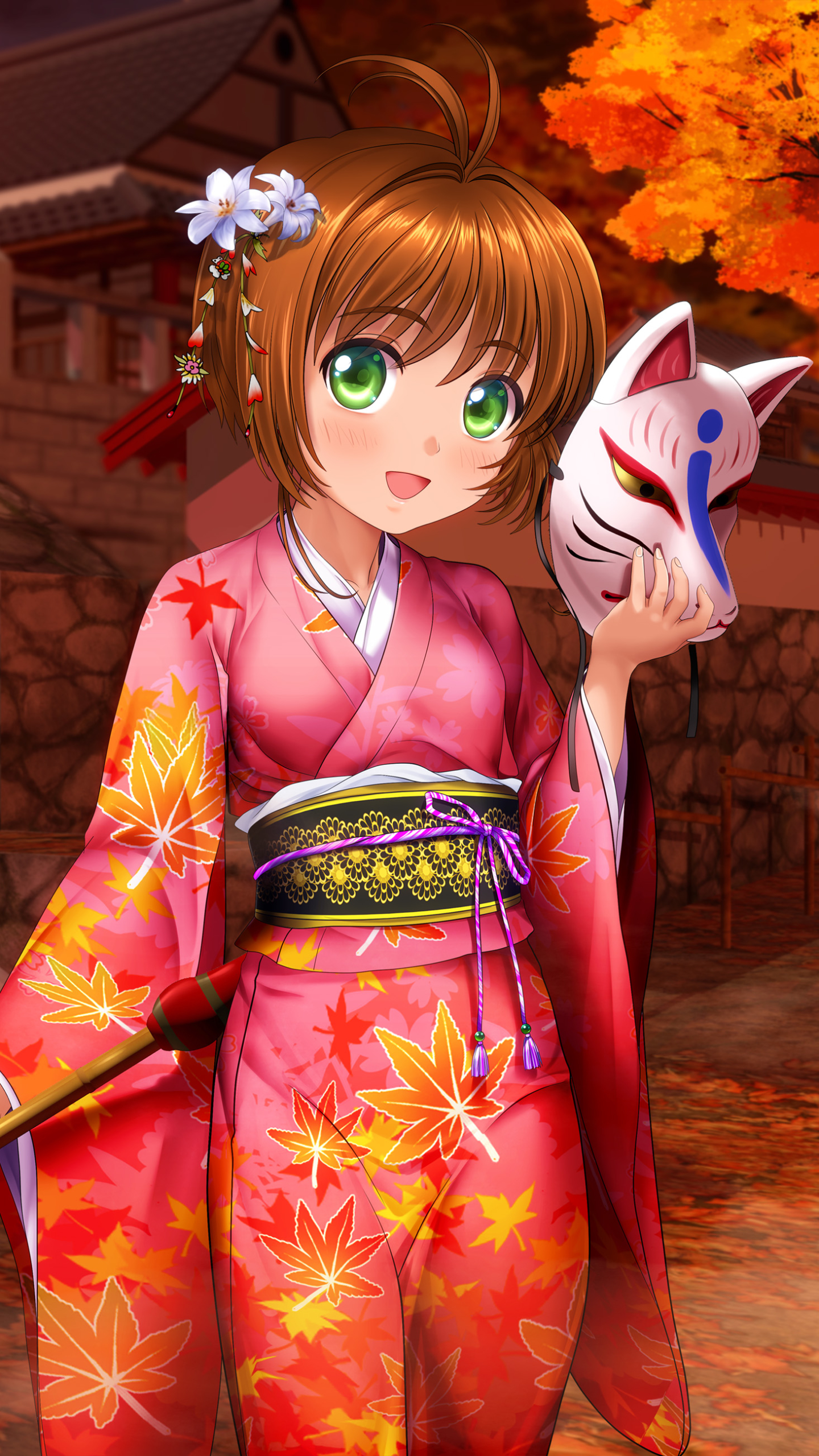 Descarga gratuita de fondo de pantalla para móvil de Animado, Sakura Cazadora De Cartas, Sakura Kinomoto, Ropa Japonesa.