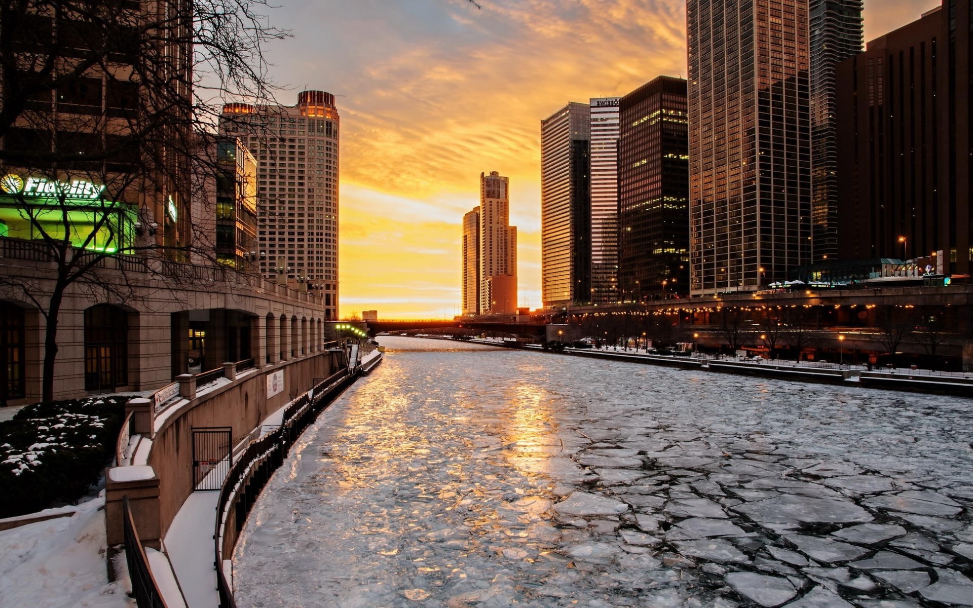 Handy-Wallpaper Chicago, Städte, Menschengemacht kostenlos herunterladen.