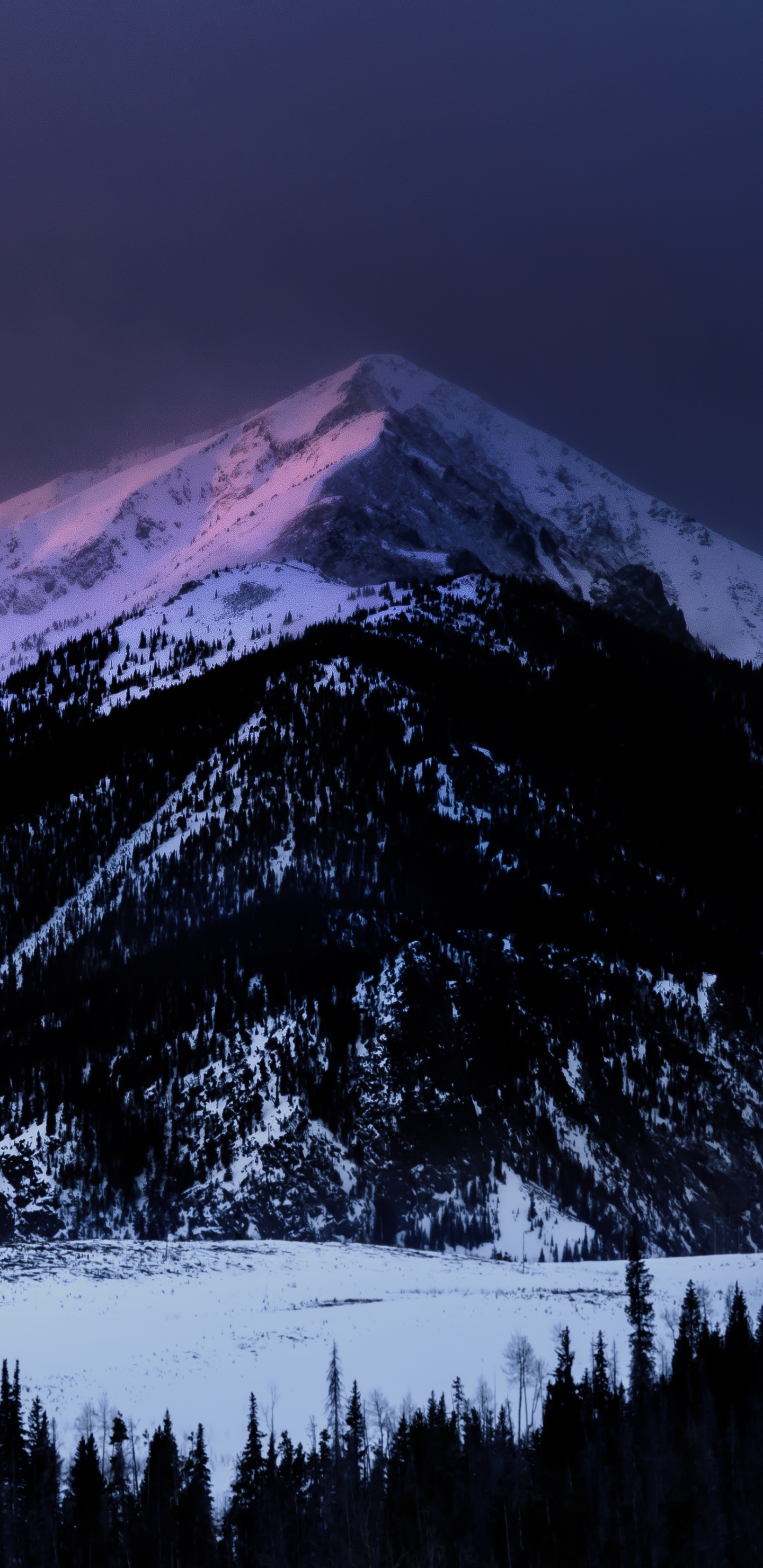 Descarga gratuita de fondo de pantalla para móvil de Invierno, Naturaleza, Montañas, Amanecer, Montaña, Tierra/naturaleza.