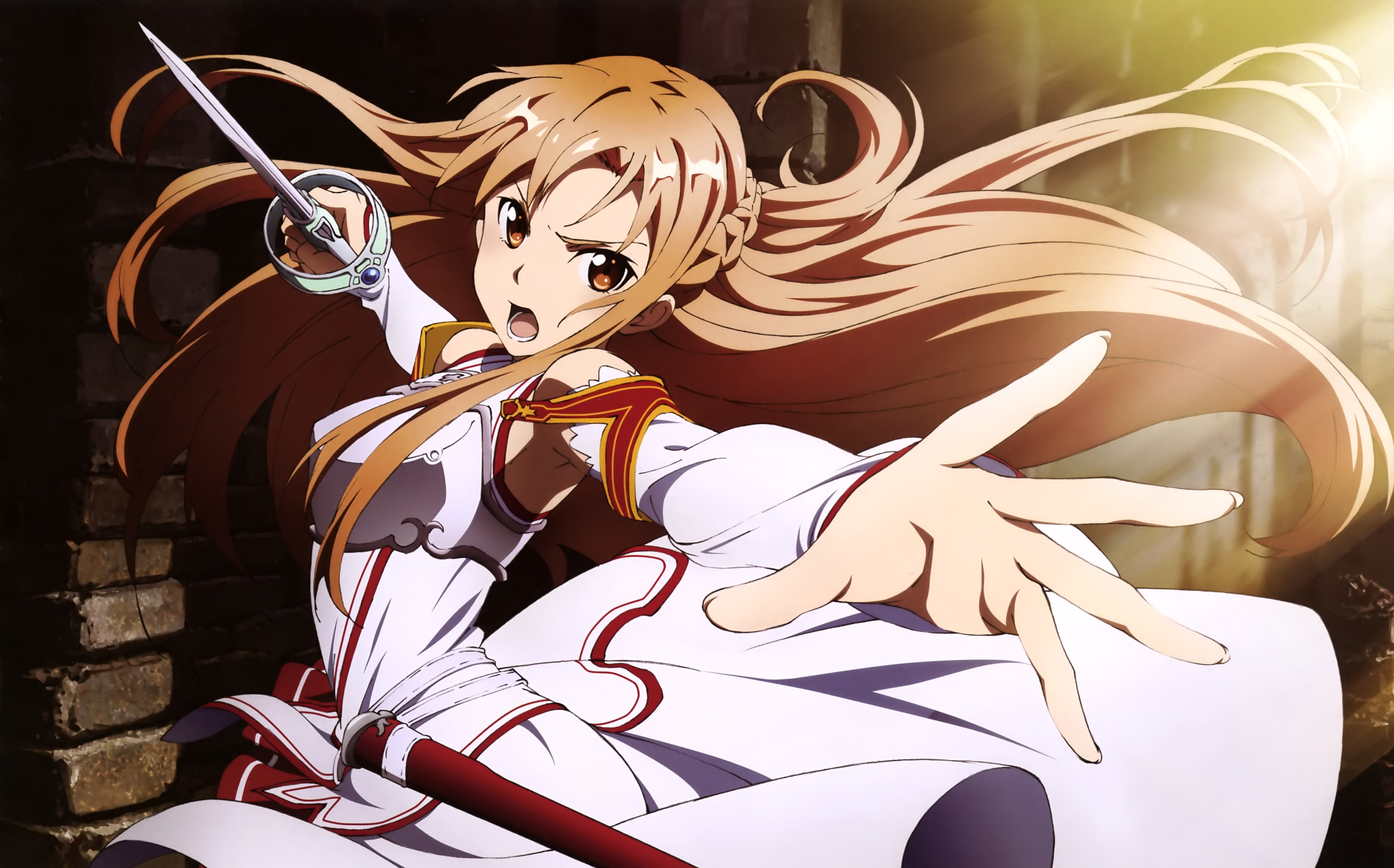 sword art online, anime, asuna yuuki