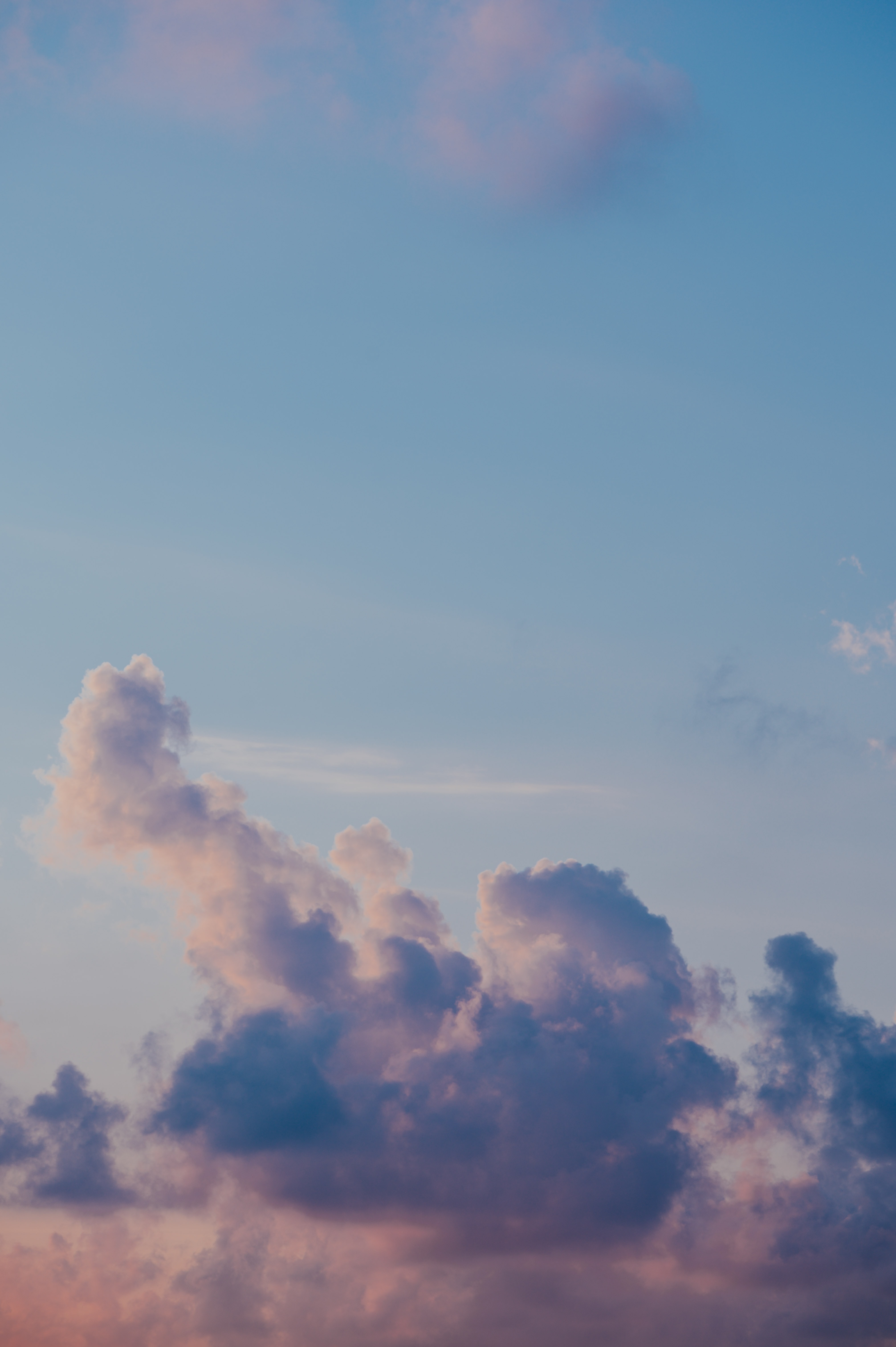 Download mobile wallpaper Beautiful, Clouds, Sky, Faded, Nature for free.