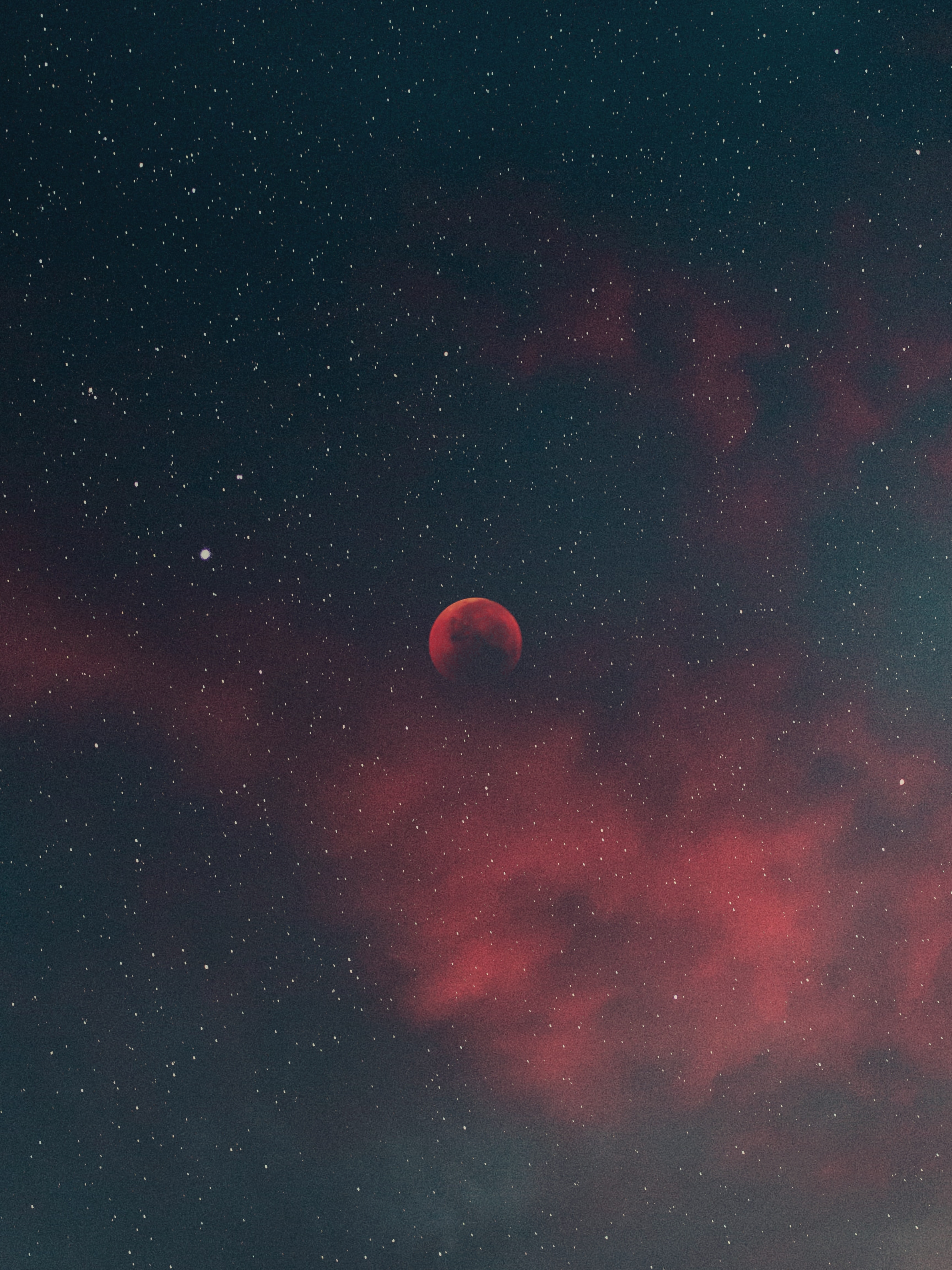 Descarga gratis la imagen Luna, Cielo, Estrellas, Noche, Nubes, Universo en el escritorio de tu PC