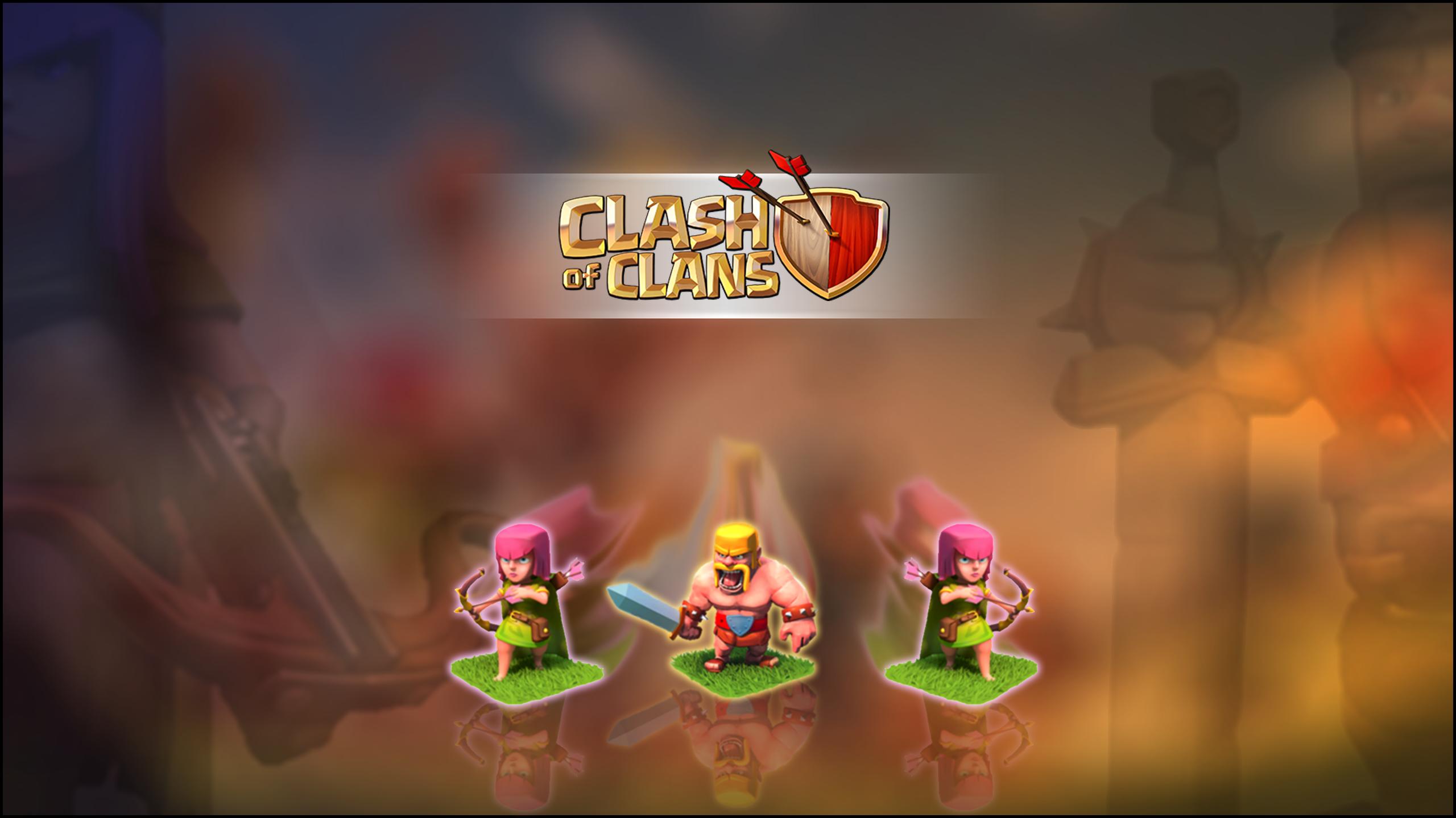 Laden Sie das Computerspiele, Clash Of Clans-Bild kostenlos auf Ihren PC-Desktop herunter