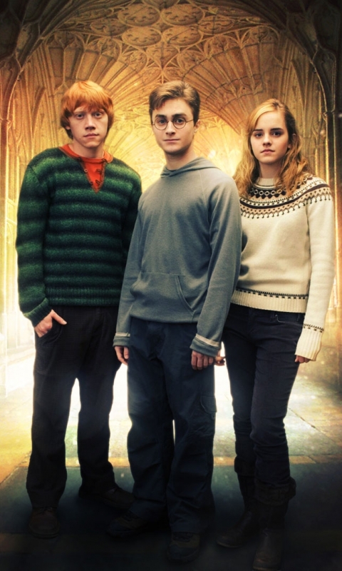 Descarga gratuita de fondo de pantalla para móvil de Harry Potter, Películas, Hermione Granger, Ron Weasley.