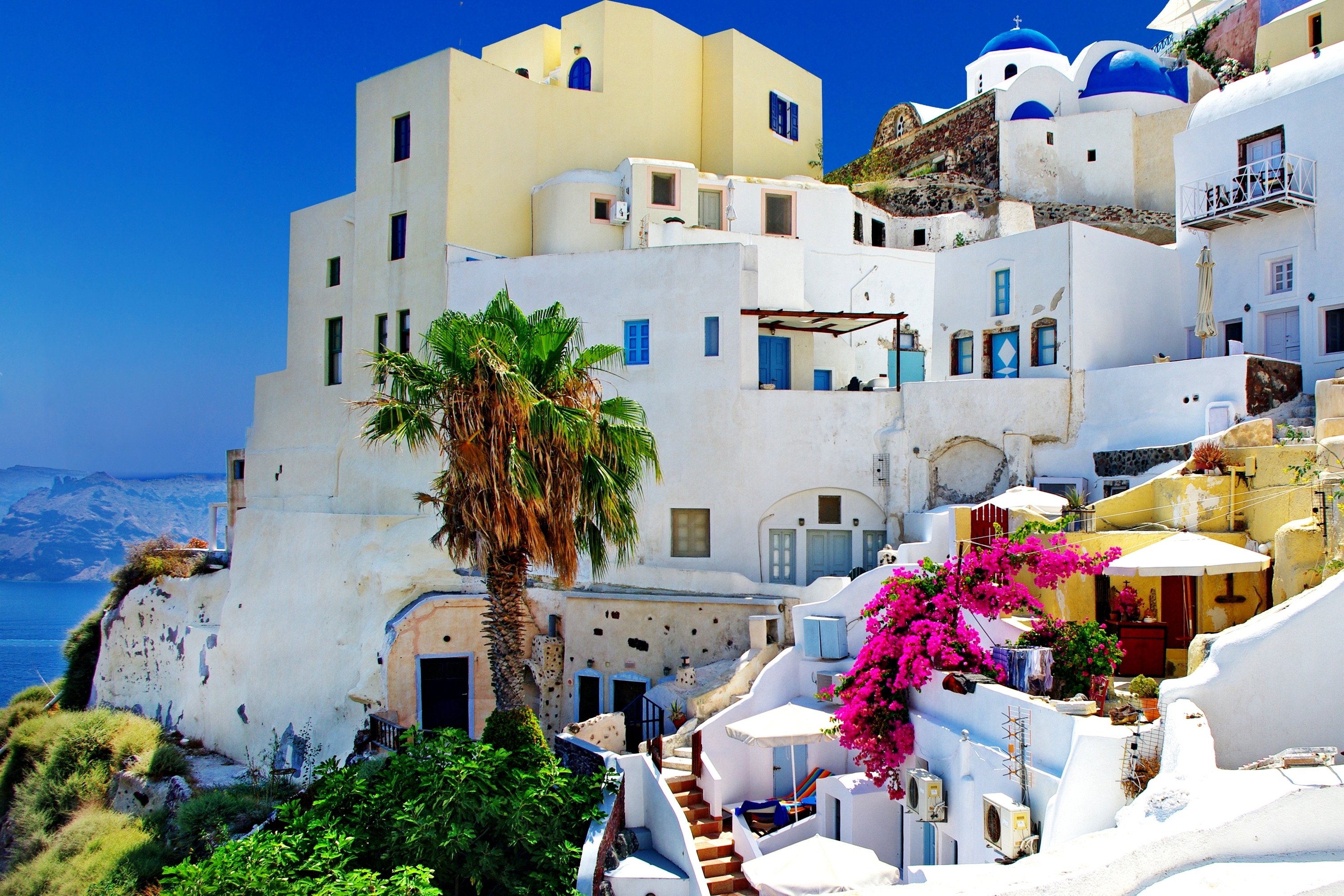 santorini, architecture, man made, town, building, greece, towns