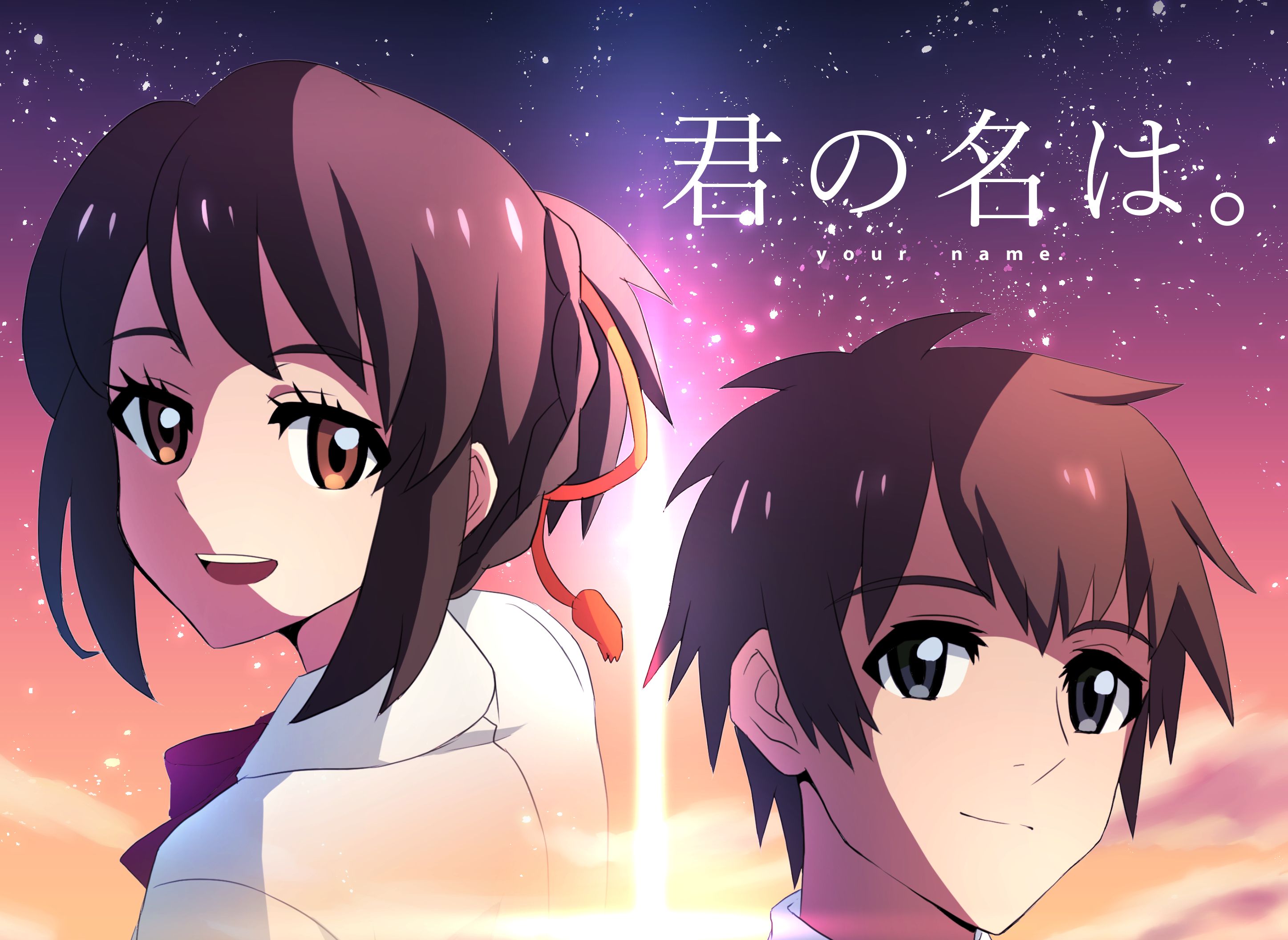 Free download wallpaper Anime, Your Name, Mitsuha Miyamizu, Taki Tachibana on your PC desktop
