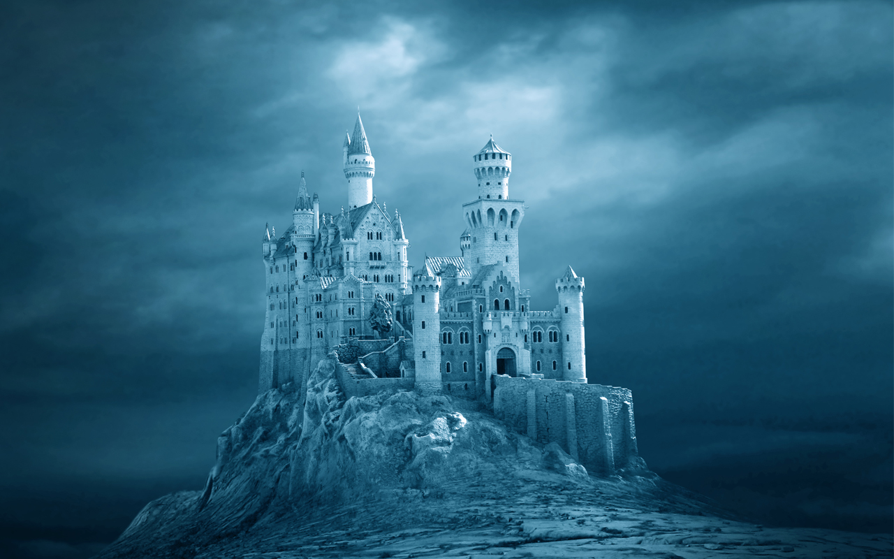 Laden Sie das Fantasie, Schloss-Bild kostenlos auf Ihren PC-Desktop herunter