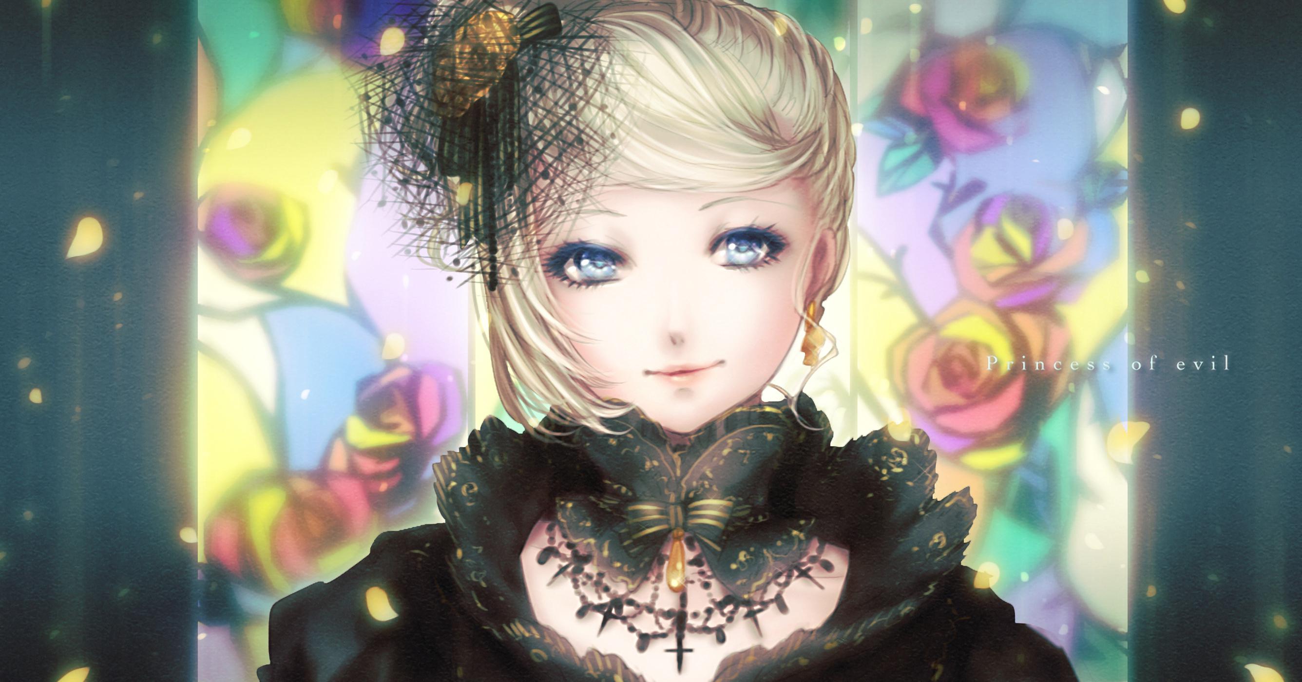 Laden Sie das Vocaloid, Blaue Augen, Blondinen, Animes, Kurzes Haar, Rin Kagamine-Bild kostenlos auf Ihren PC-Desktop herunter