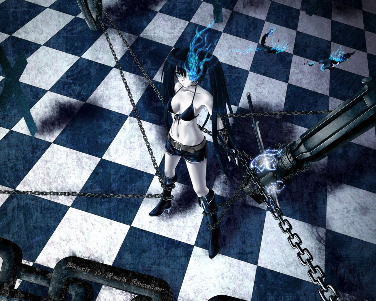 Download mobile wallpaper Anime, Black Rock Shooter for free.